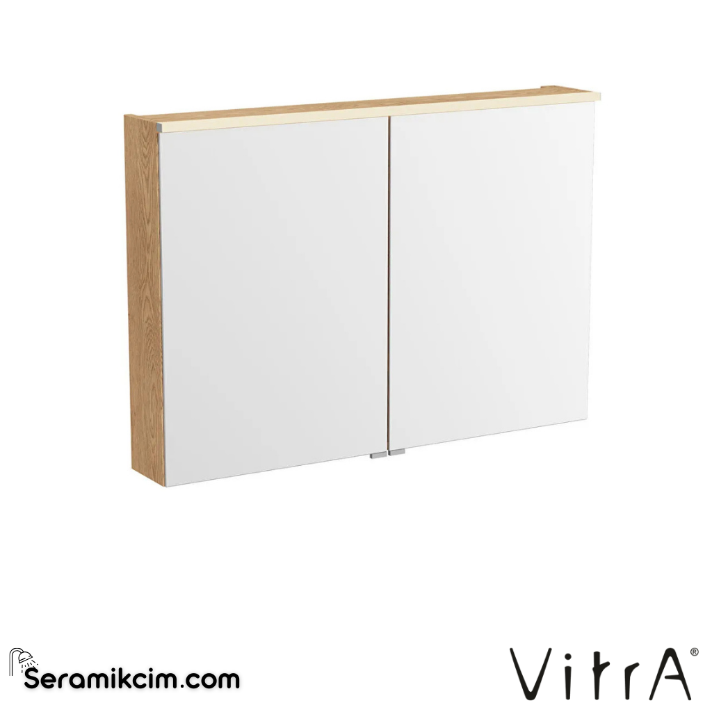 VitrA Metropole Edge Dolaplı Ayna 100 cm, aydınlatmalı sensörlü, açık meşe 67147 - 67147