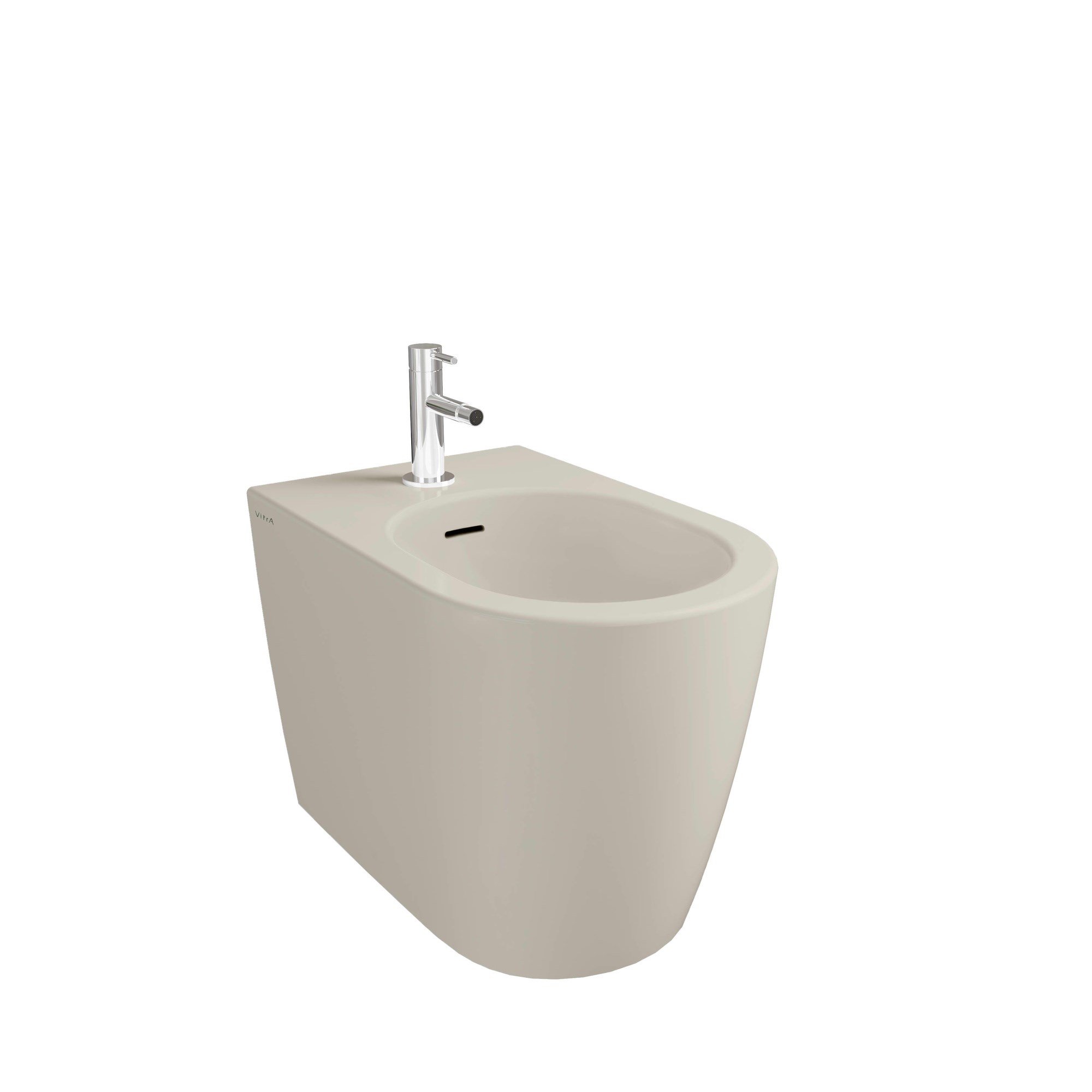 Vitra Metropole Round Yerden Bide Duvara Tam Dayalı Mat Kum Beji 7913B422-0288