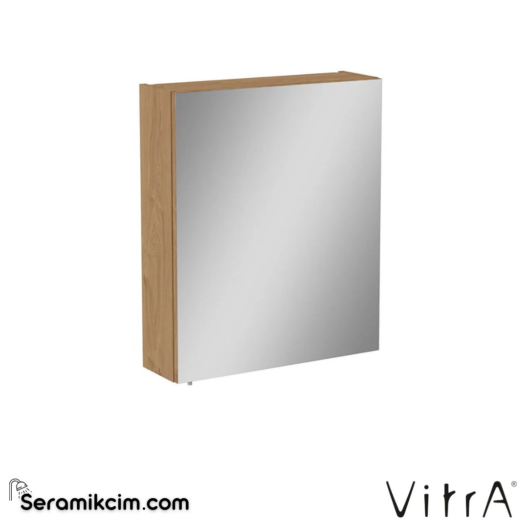 VitrA Mia Asimetrik Dolaplı Ayna 60 cm altın meşe, sağ 67703 - 67703