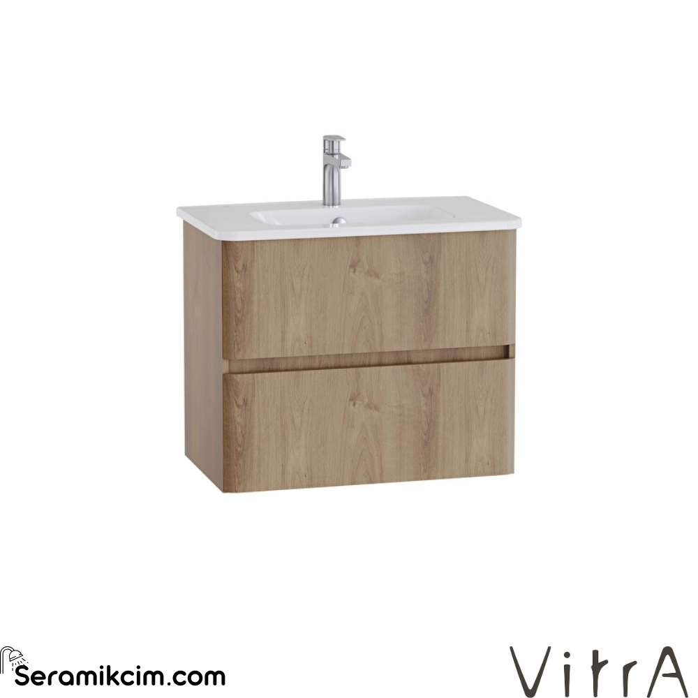 Vitra Mia Plus Round Lavabo Dolabı 80 Cm İki Çekmeceli Altın Meşe 69825