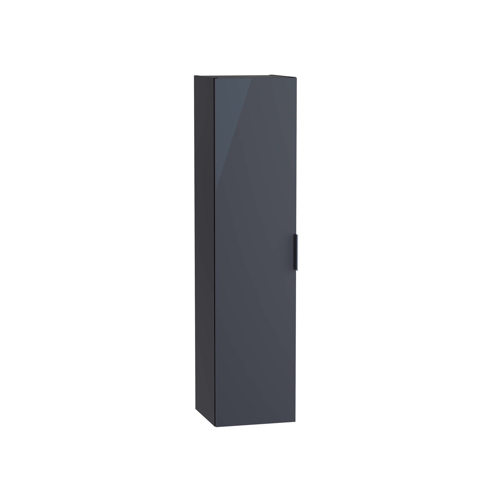 Vitra Mia Plus Square Boy Dolabı 35 cm Bir Kapaklı Parlak Antrasit 69780