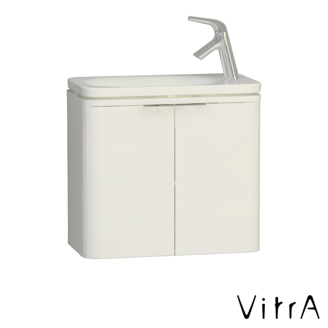 VitrA Nest Trendy Dar Lavabo Dolabı Kapaklı 60cm Parlak Beyaz 56415