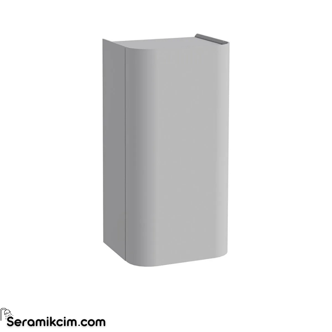 Vitra New Gala Yan Ünite 45 Cm Bir Kapaklı Mat Taş Gri Sol 80415