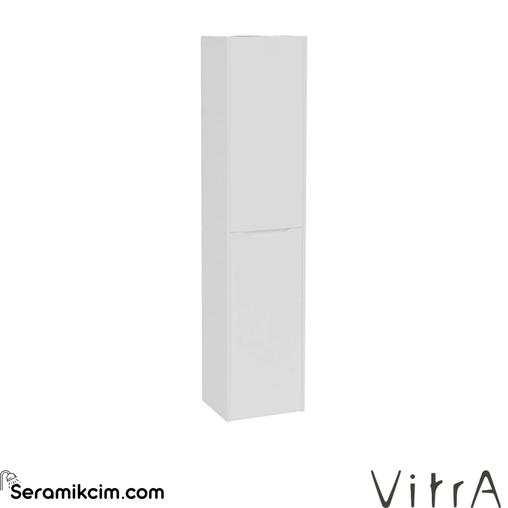 Vitra New Integra Square Boy Dolabı 40 Cm İki Kapaklı Mat Beyaz Sağ 80301