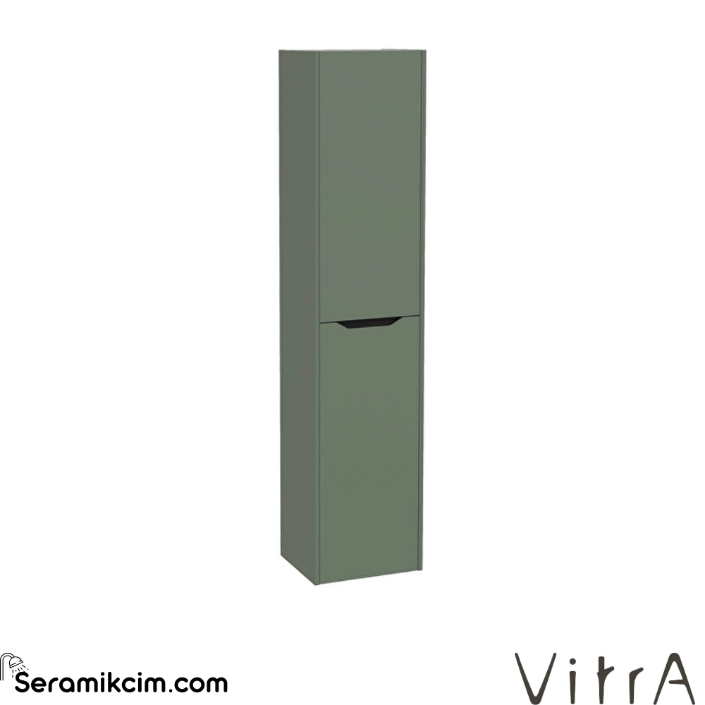 Vitra New Integra Square Boy Dolabı 40 Cm İki Kapaklı Mat Yeşil Sağ 80305