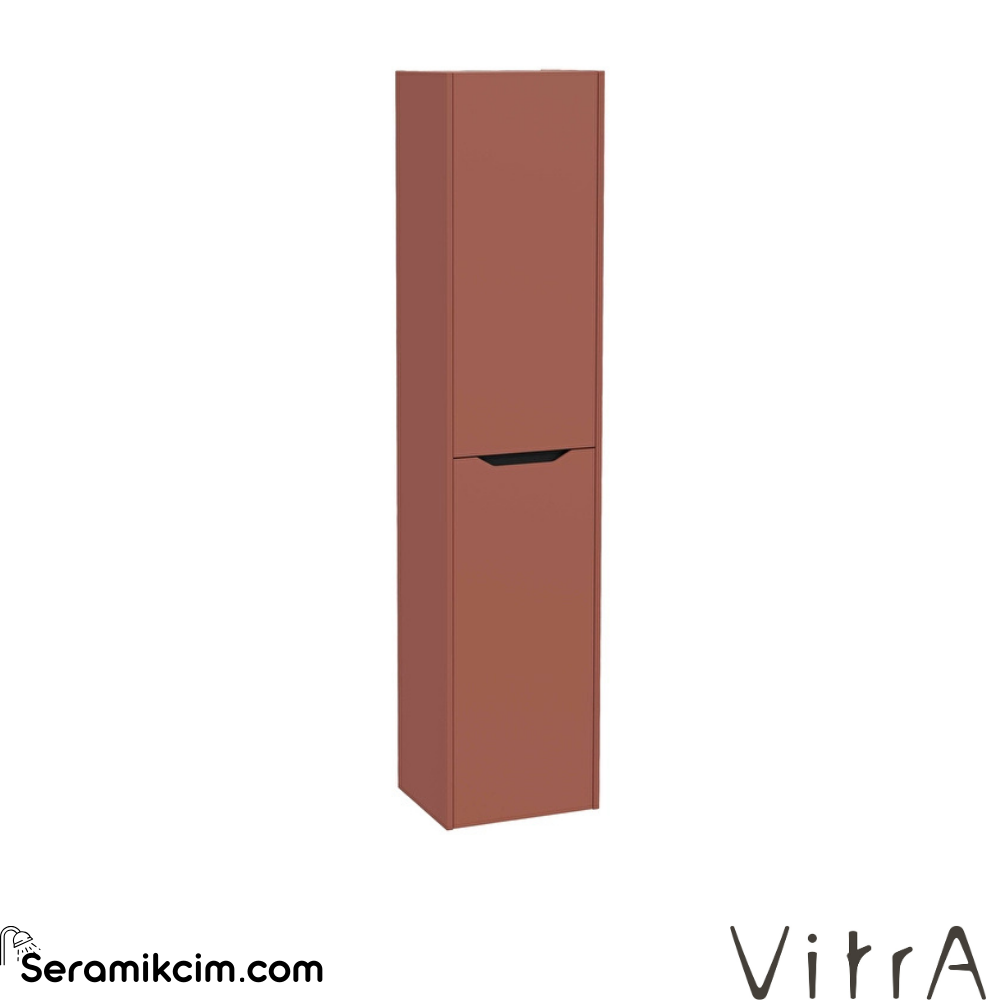Vitra New Integra Square Boy Dolabı 40 Cm İki Kapaklı Mat Kırmızı Sağ 80304