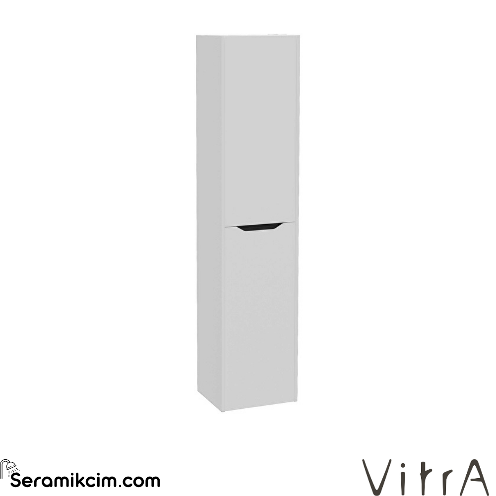 Vitra New Integra Square Boy Dolabı 40 Cm İki Kapaklı Mat Açık Gri Sağ 80306
