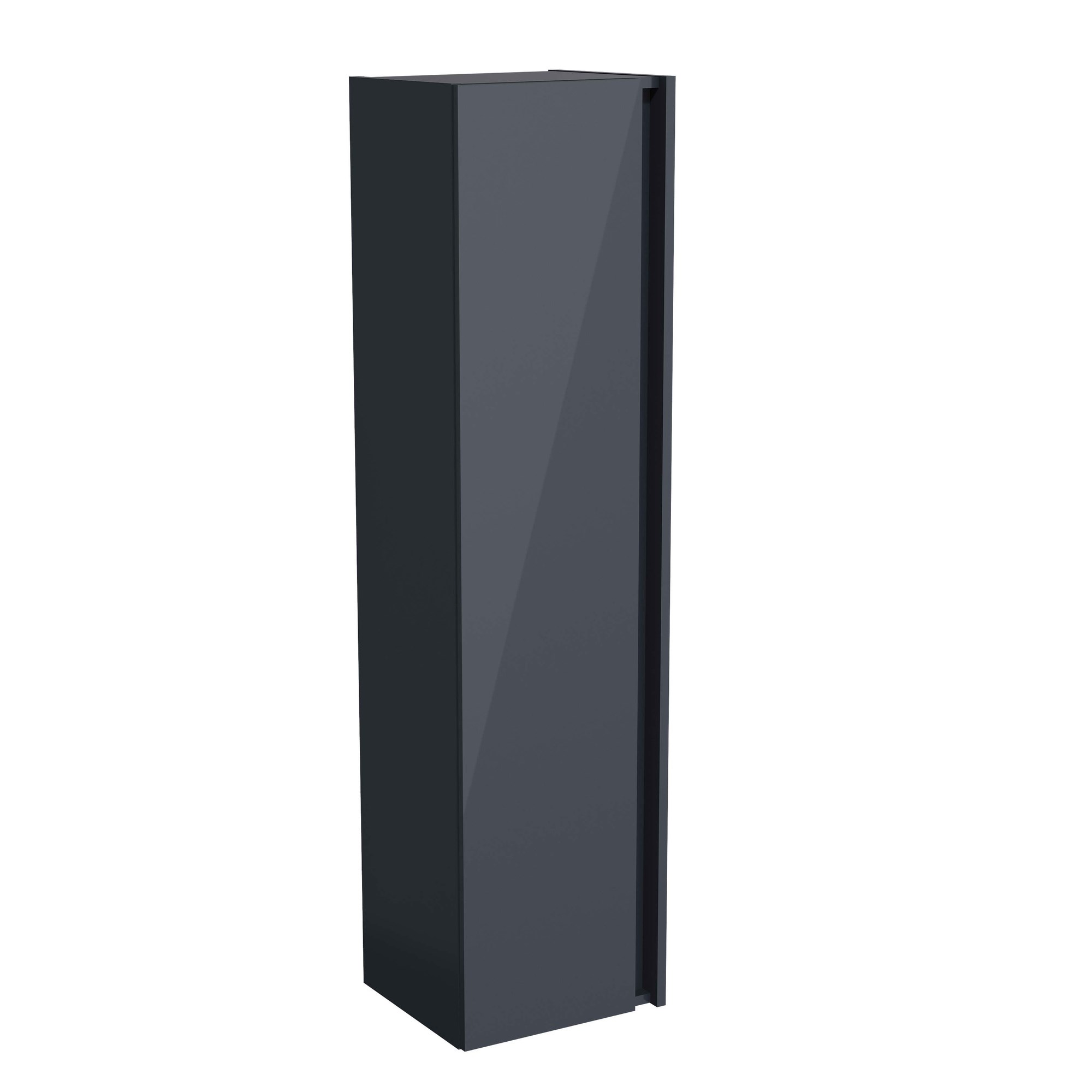 Vitra Nuo Boy Dolabı 35 cm Bir Kapaklı Parlak Antrasit  67699