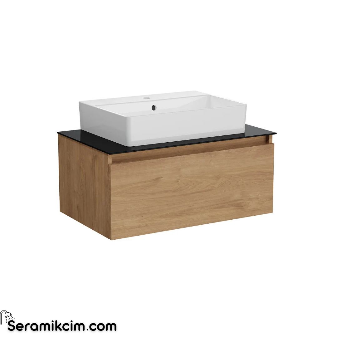 Vitra Nuo Çekmeceli Lavabo Dolabı, 80 cm, Altın Meşe 80436