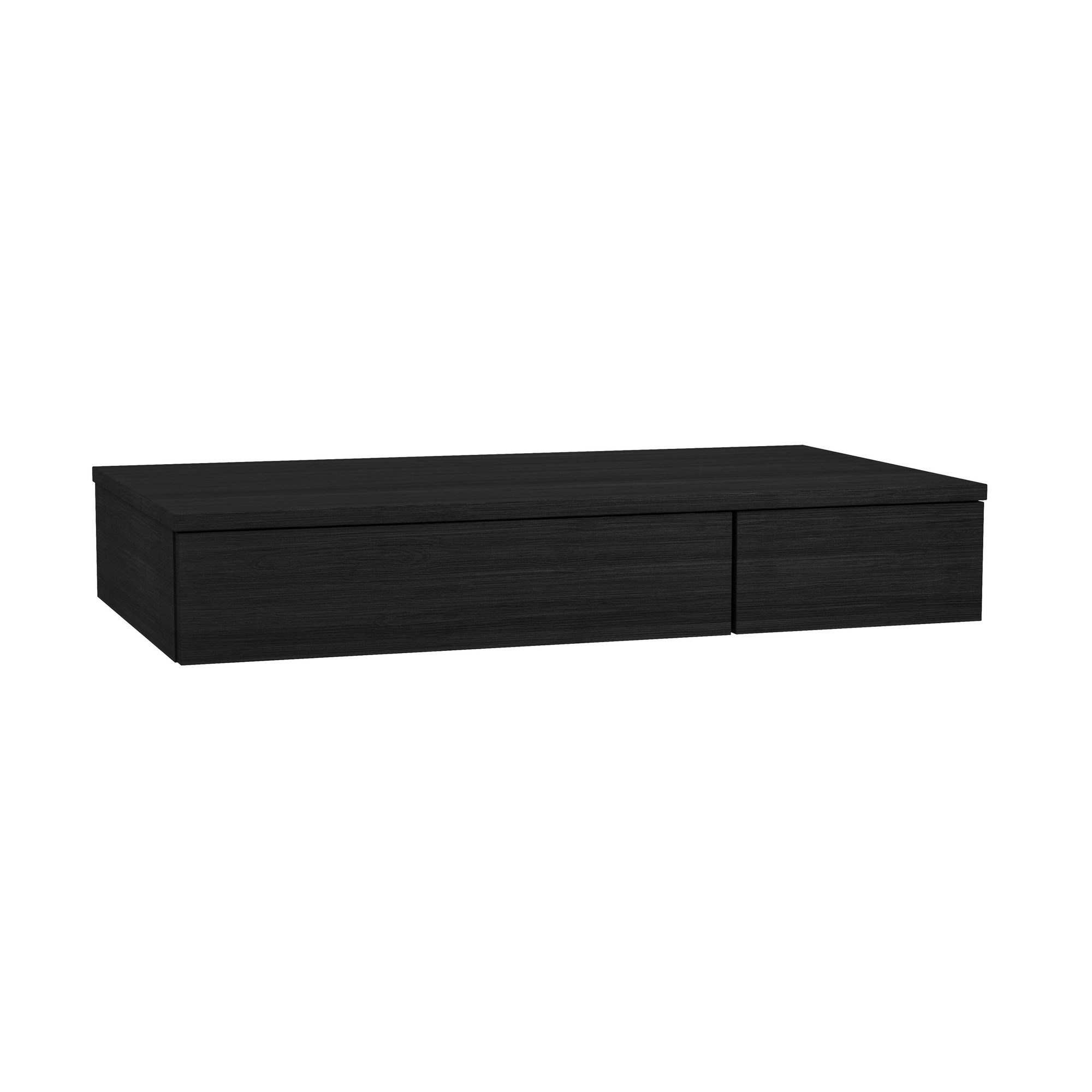 Vitra Origin Alt Ünite 90 cm İki Çekmeceli Hareli Siyah Meşe Sol 65701