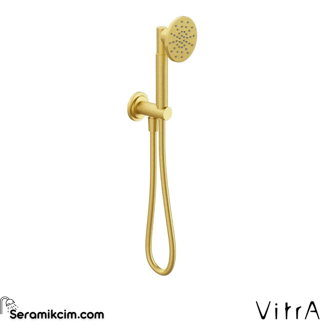 Vitra Origin Classic 1F El Duşu Takımı, Fırçalı Altın
