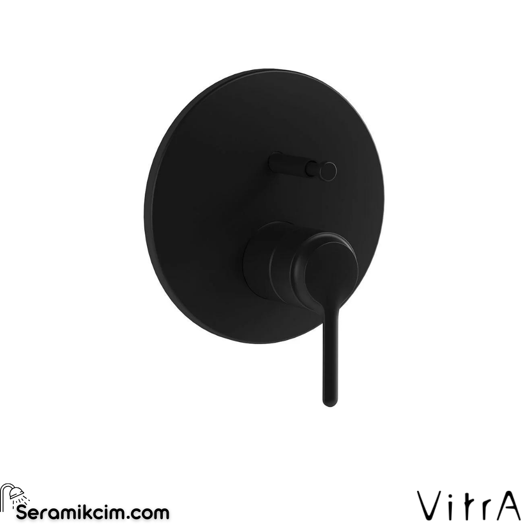 Vitra Origin Classic Ankastre Banyo Bataryası (Minibox) (Sıva Üstü Grubu), Mat Siyah