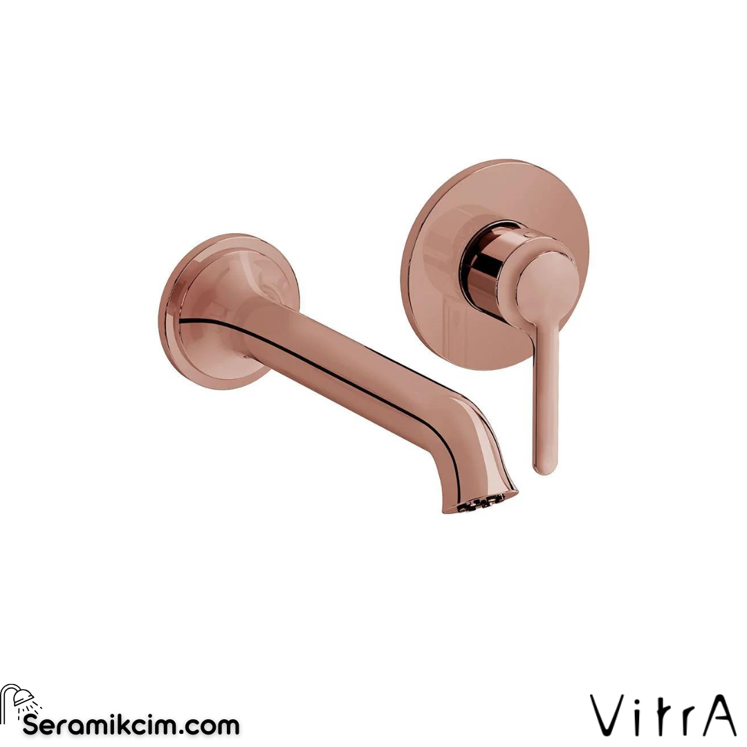 Vitra Origin Classic Ankastre Lavabo Bataryası (2 Delikli Lavabolar İçin) (Sıva Üstü Grubu), Soft Bakır