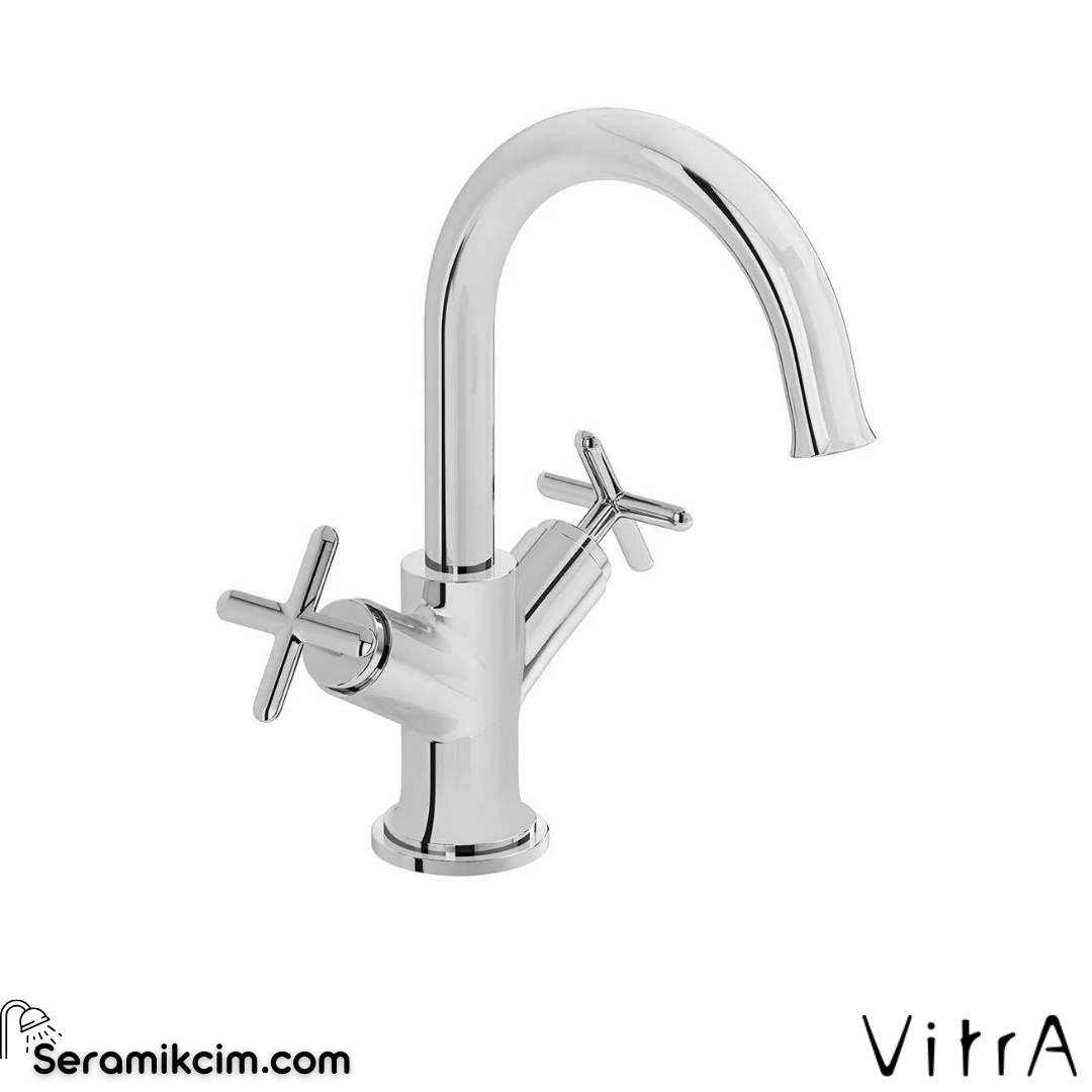 Vitra Origin Classic Lavabo Bataryası (Çift Kumandalı), Krom