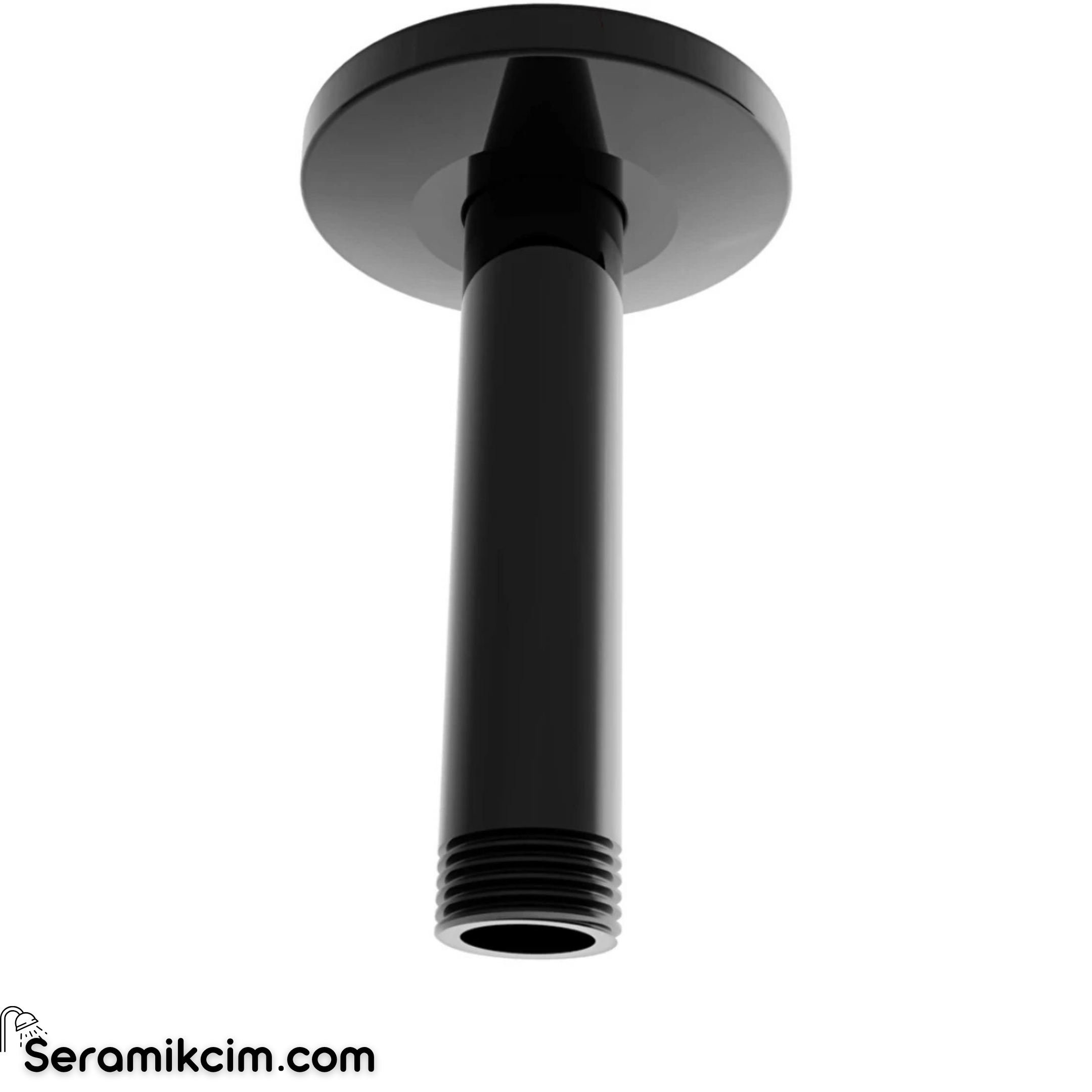 Vitra Origin Duş Dirseği (Tavandan Kısa) Parlak Siyah A4564939