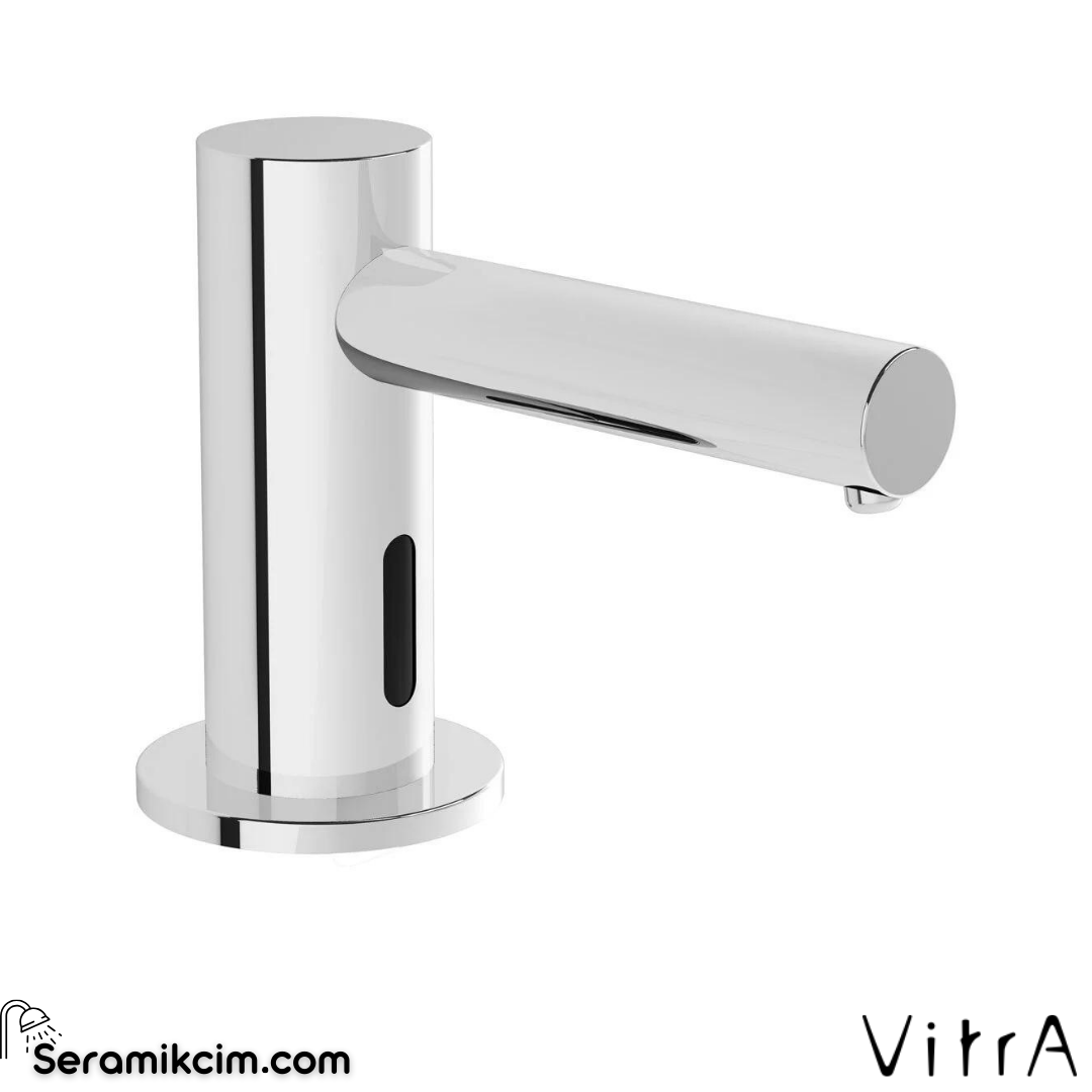 Vitra Origin Temassız Sıvı Sabunluk/Tezgah Üzeri ,Pilli,-Kısa, Krom