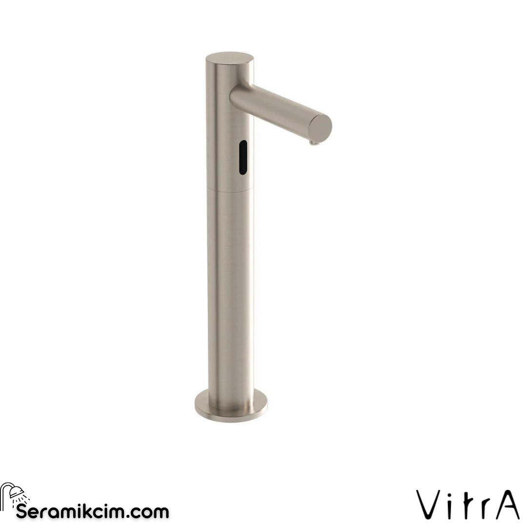 Vitra Origin Temassız Sıvı Sabunluk/Tezgah Üzeri ,Pilli,-Uzun, F.Nikel