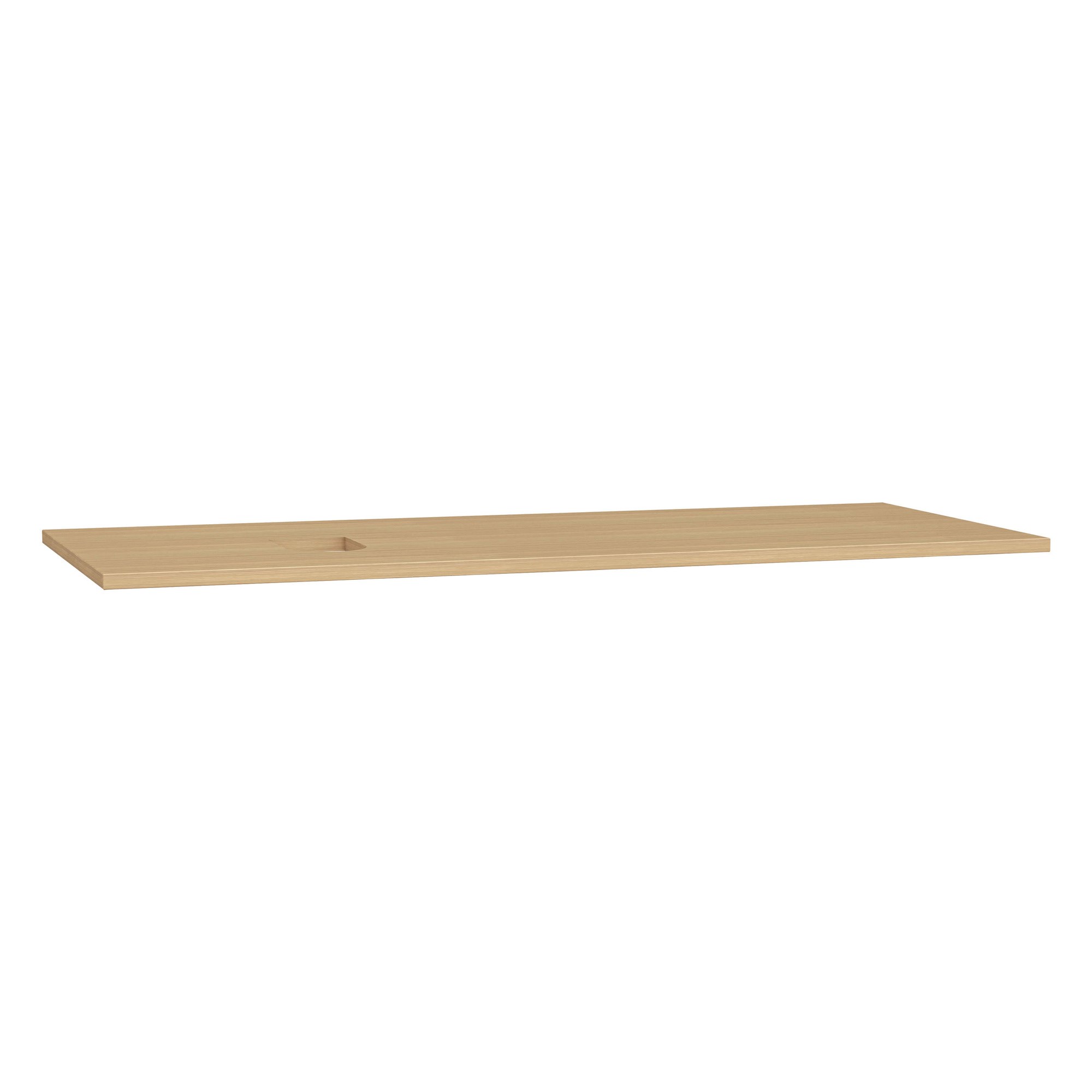Vitra Origin Üst Tezgah 120 cm Ahşap Armatür Deliksiz Sol Sifon Delikli Açık Meşe 65926