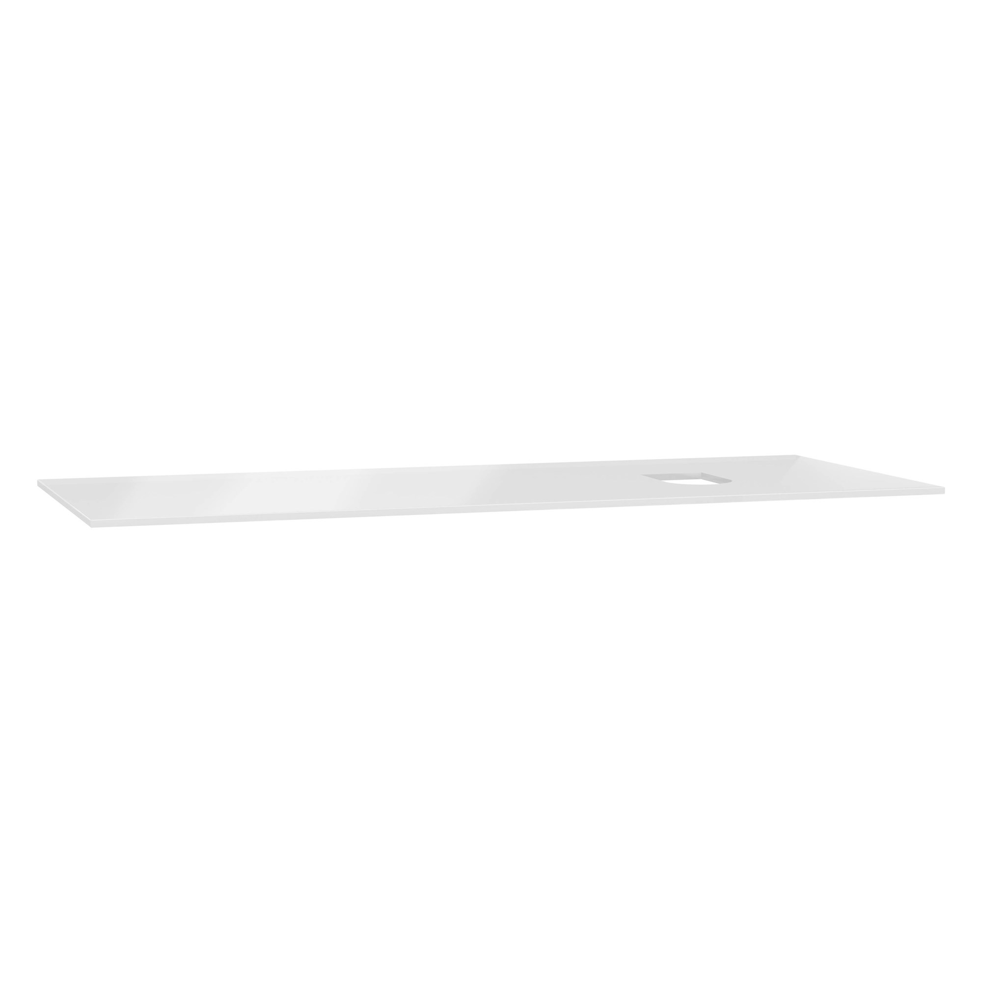 Vitra Origin Üst Tezgah 120 cm Cam Armatür Deliksiz Sağ Sifon Delikli Beyaz 65728