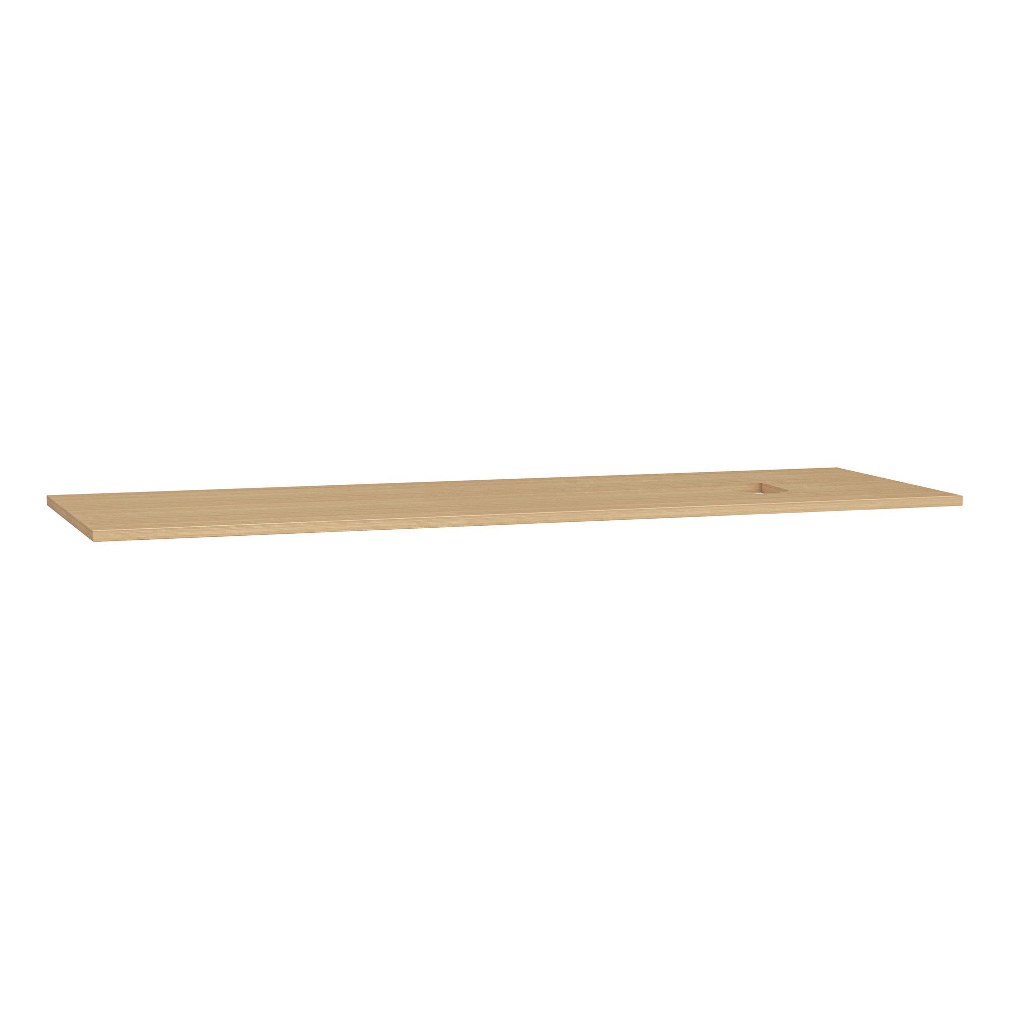 Vitra Origin Üst Tezgah 150 cm Ahşap Armatür Deliksiz Sağ Sifon Delikli Açık Meşe 65938