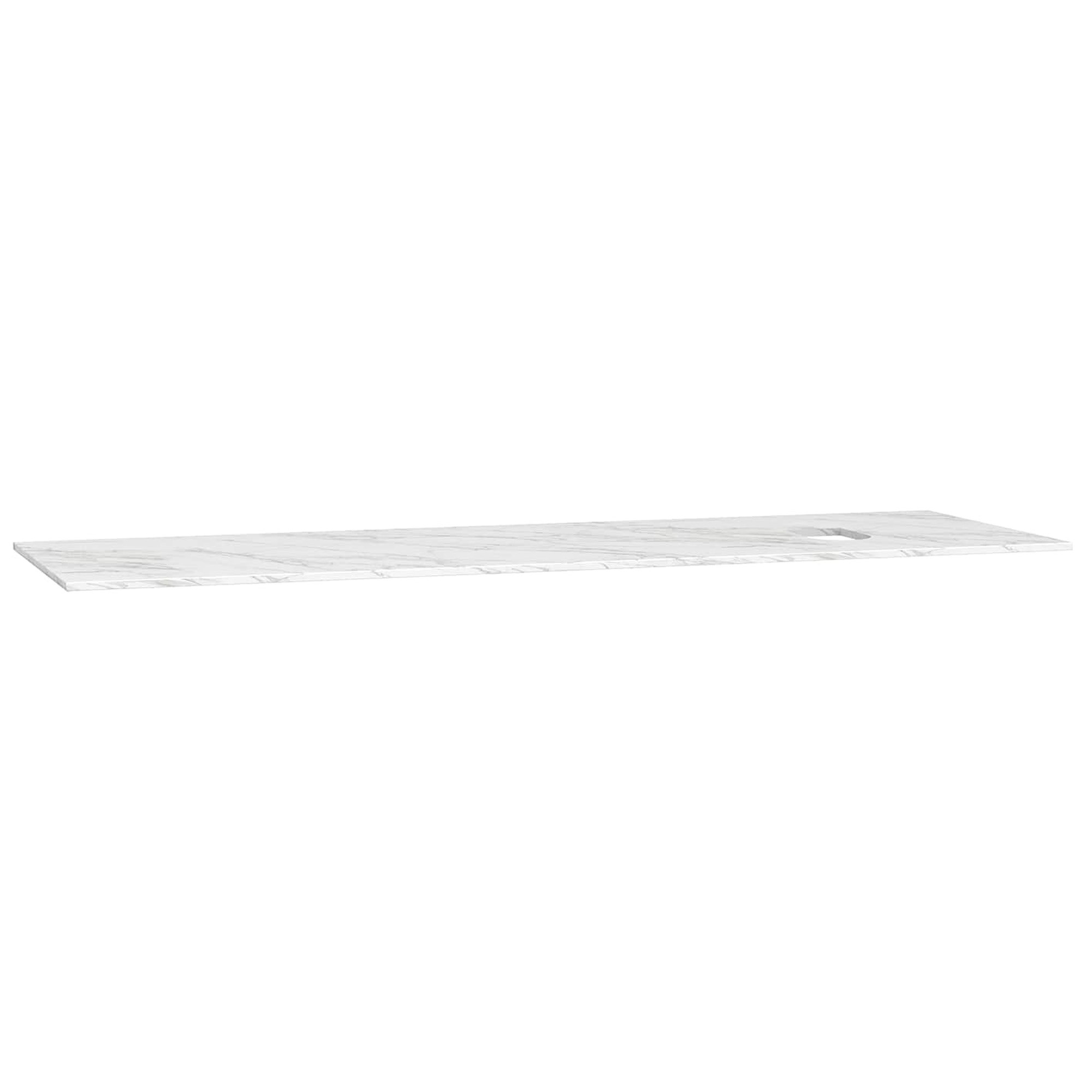 Vitra Origin Üst Tezgah 150 cm Neolith Armatür Deliksiz Sağ Sifon Delikli Calacatta Silk 65747