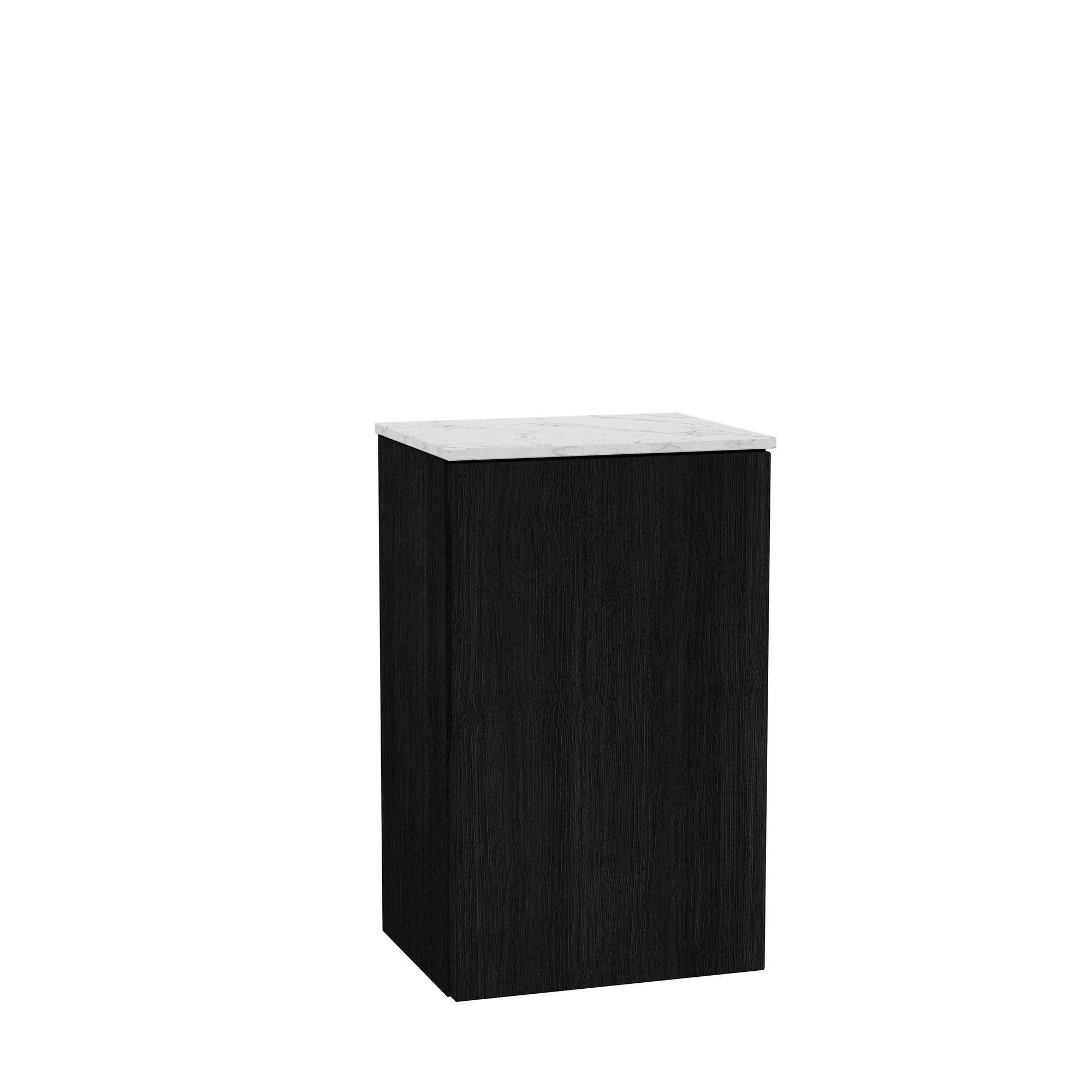 Vitra Origin Yan Ünite 30 cm Bir Kapaklı Hareli Siyah Meşe 66974