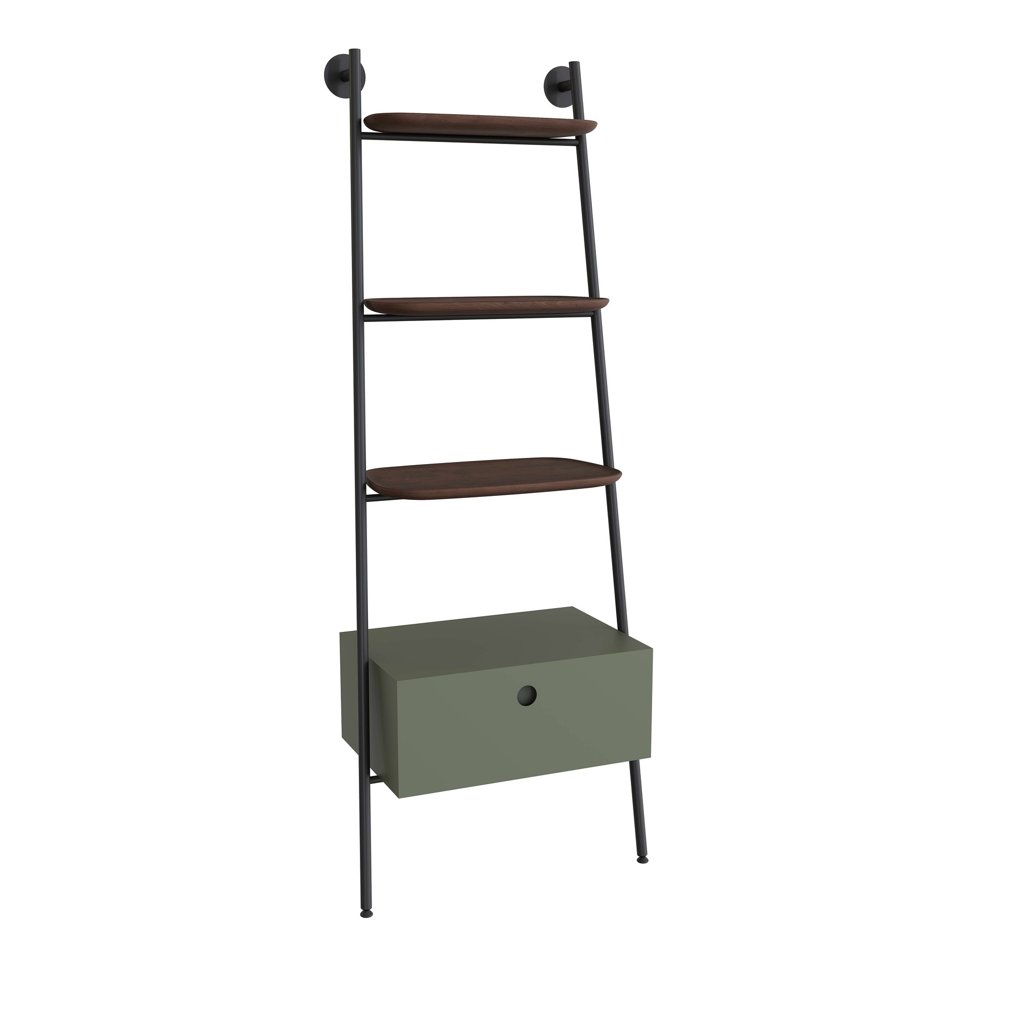 Vitra Plural Merdiven Raflı Ünite 60 cm Bir Çekmeceli Mat Retro Yeşili 80495
