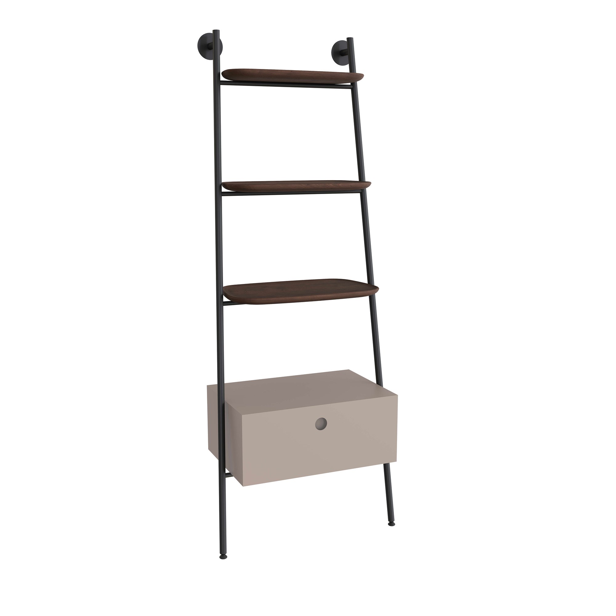 Vitra Plural Merdiven Raflı Ünite 60 cm Bir Çekmeceli Mat Soft Bej 80494