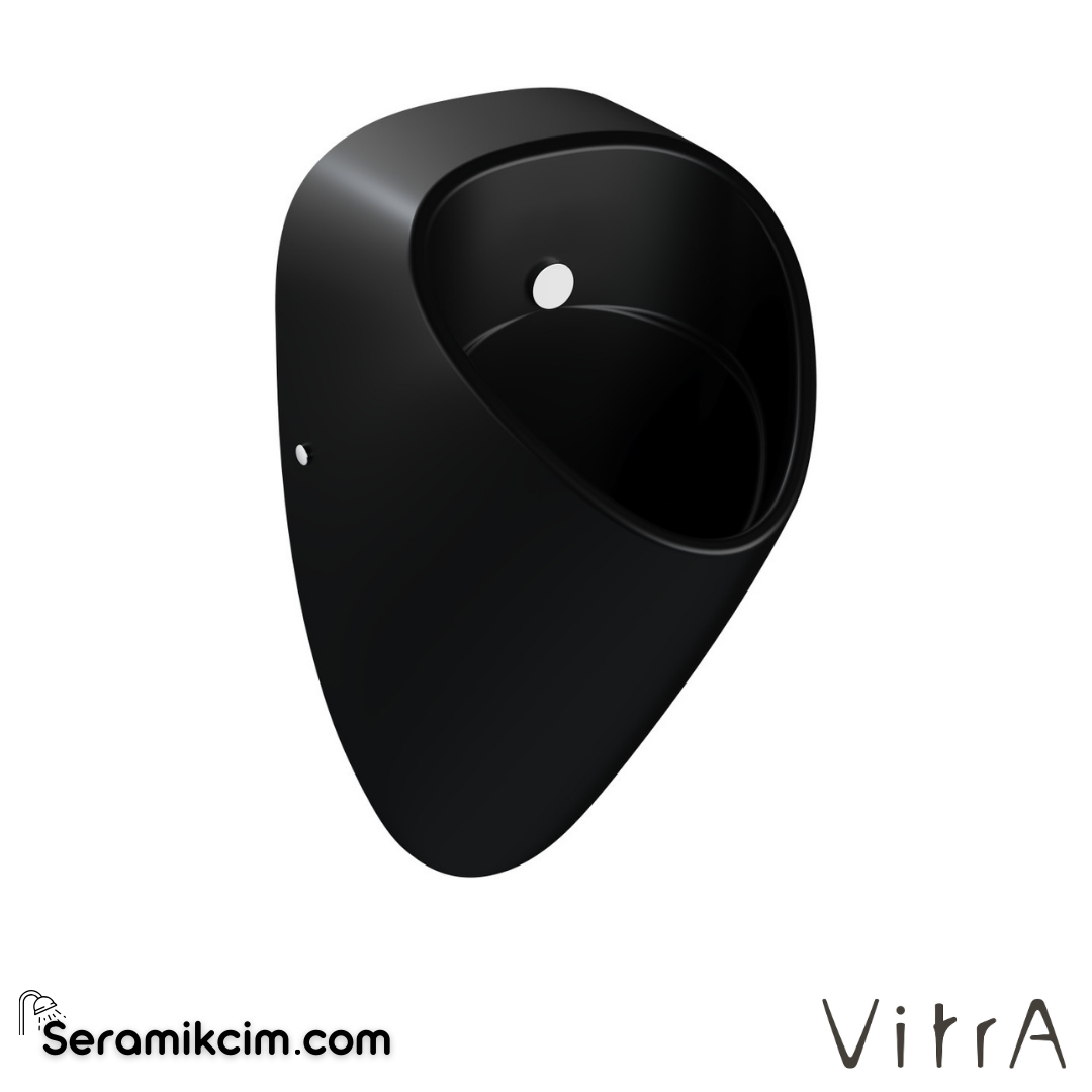 VitrA Plural Pisuvar Rim-ex Temassız, Arkadan Su Girişli, Pilli, Mat Siyah - 7808B083-5330