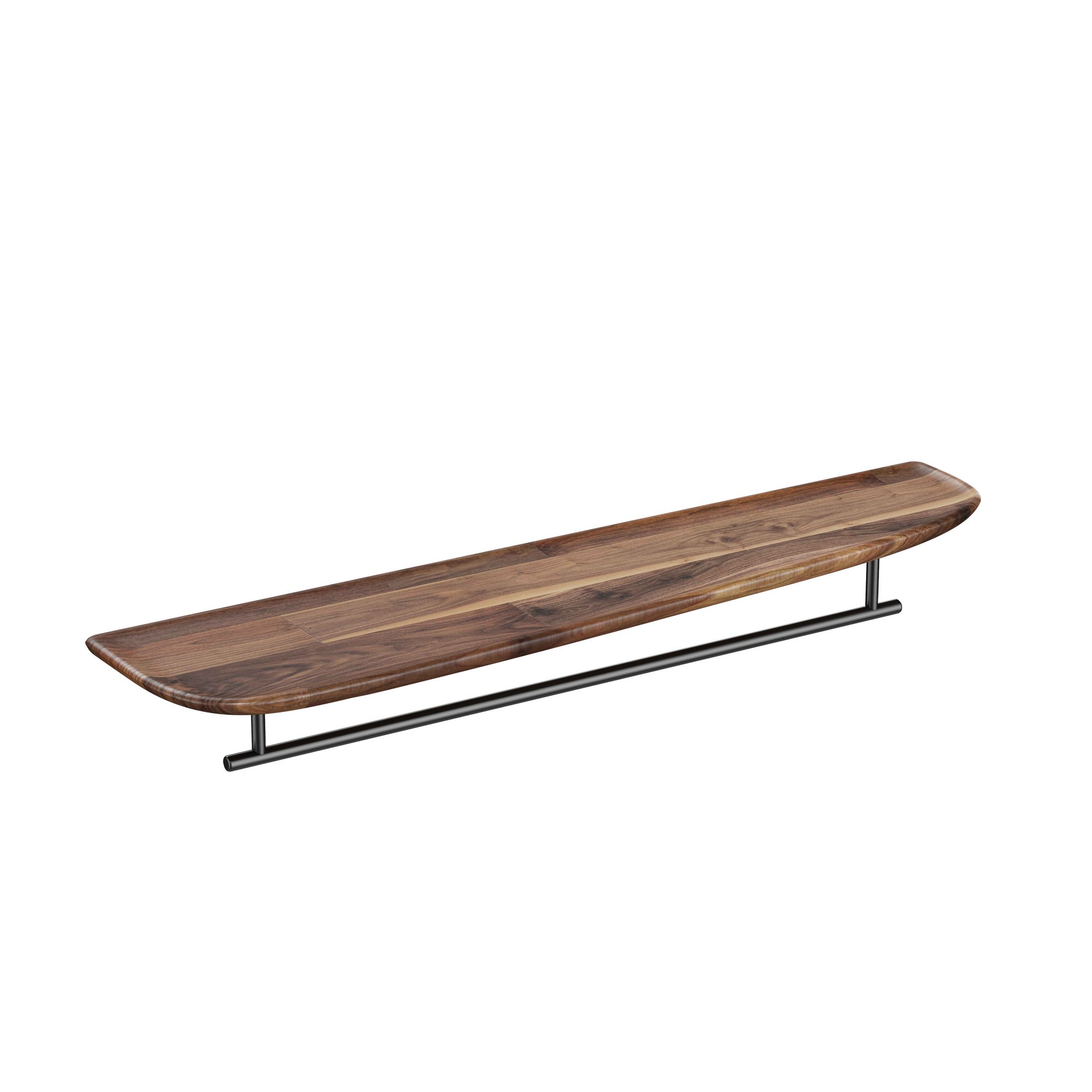 Vitra Plural Raf 75 cm Uzun Metal Havluluklu Koyu Meşe Sağ 64063