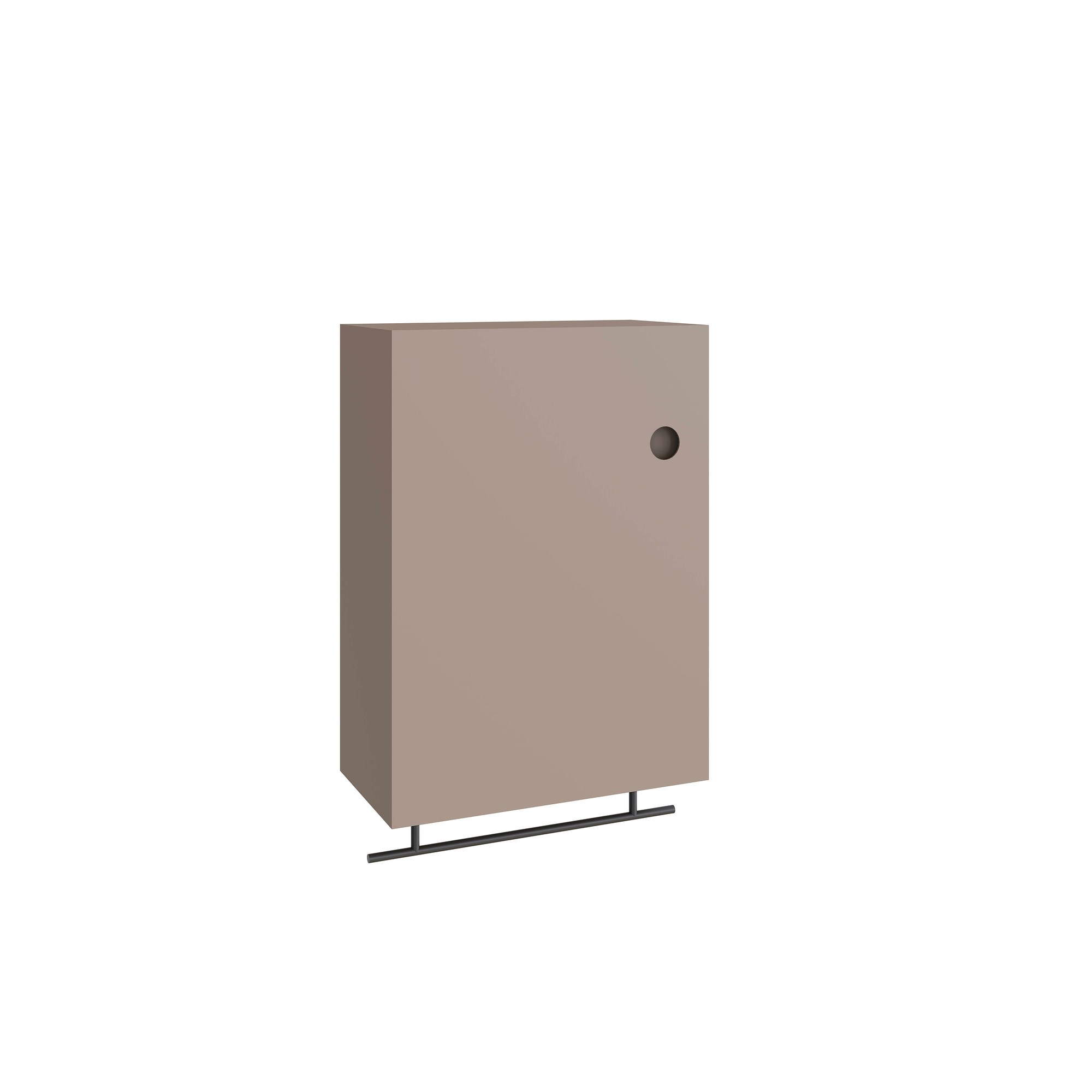 Vitra Plural Üst Ünite 50 cm Bir Kapaklı Mat Soft Bej Sol 80488