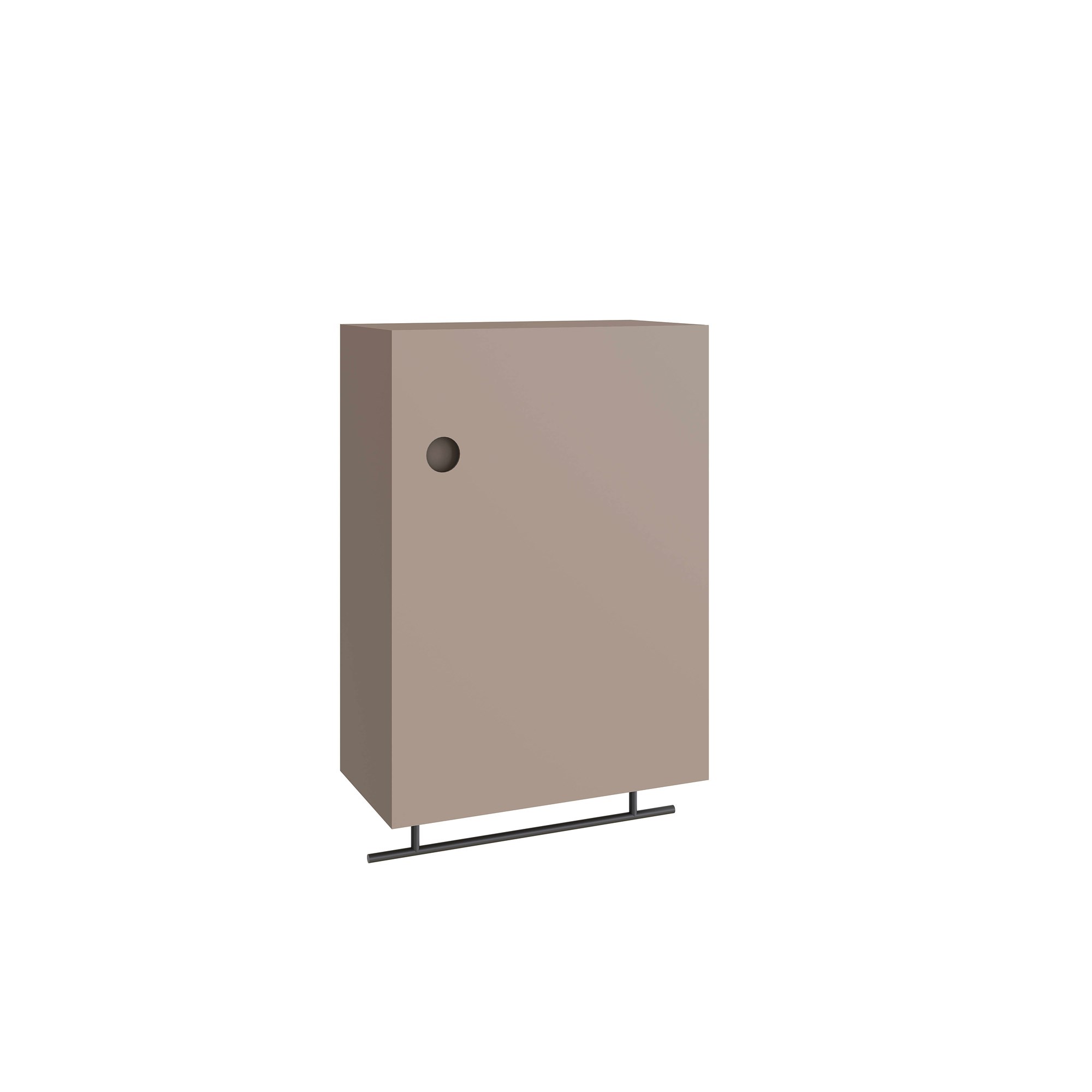 Vitra Plural Üst Ünite 50 cm Bir Kapaklı Mat Soft Bej Sağ 80489