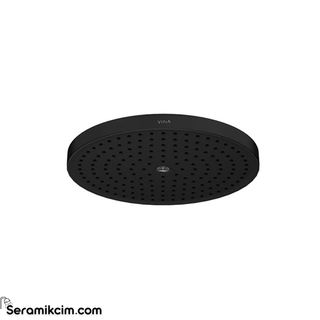 Vitra Prime Round Duş Başlığı 2 Fonksiyonlu 300 Ø Mat Siyah A4592236