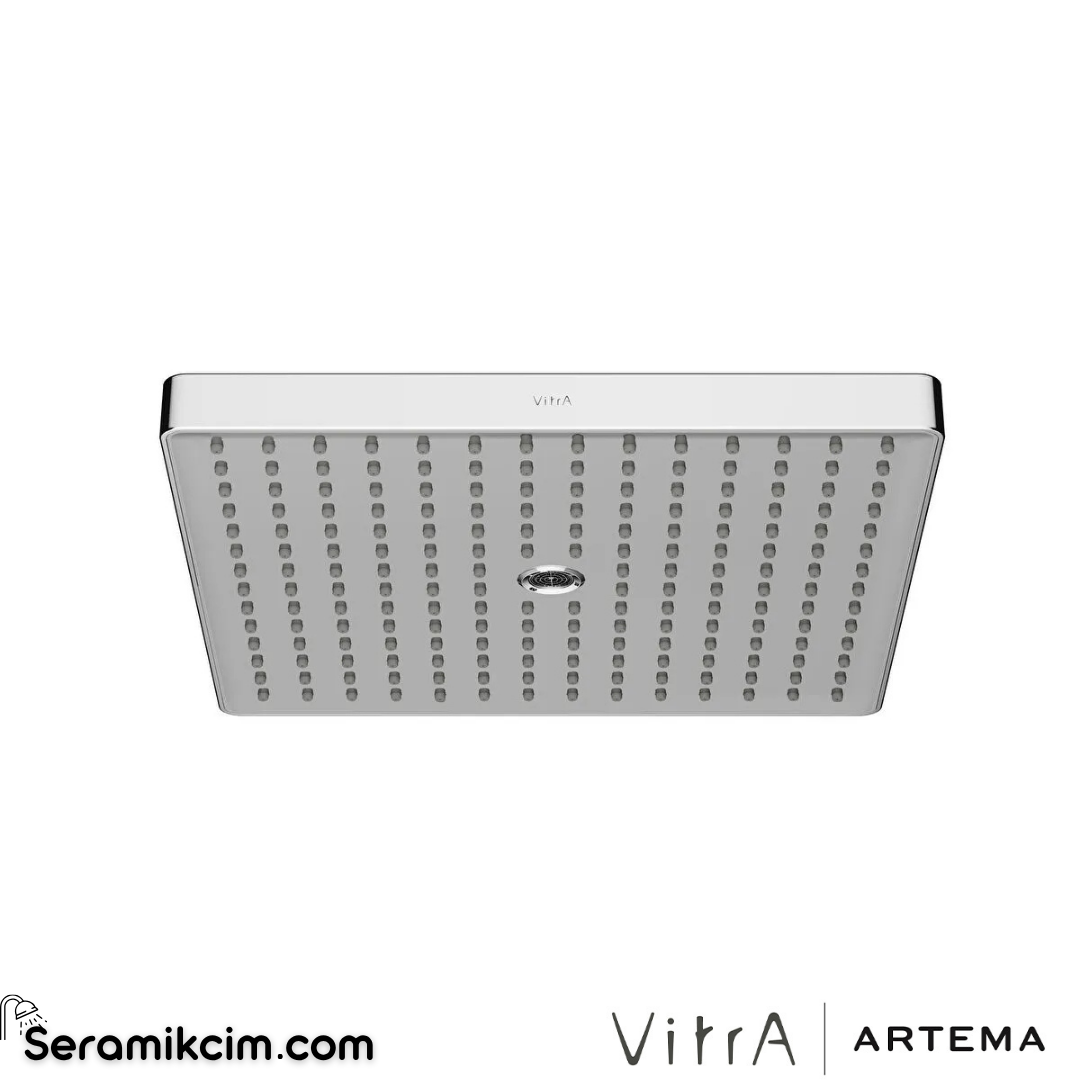 VitrA Prime Square Duş Başlığı 2 Fonksiyonlu 300mm Krom A45923