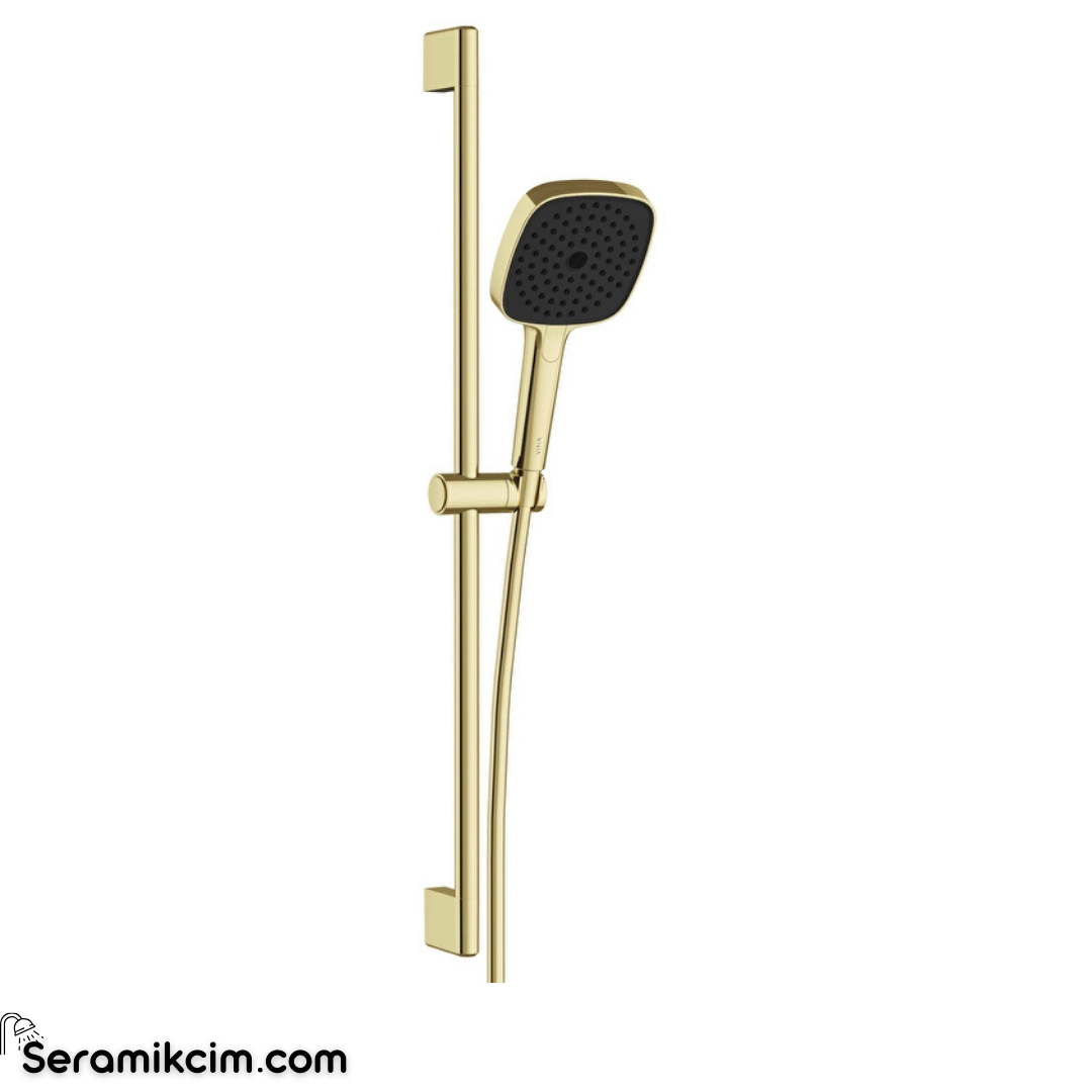Vitra Prime Square Sürgülü El Duşu 3Fonksiyon Lu 130Mm Parlak Altın A4592874