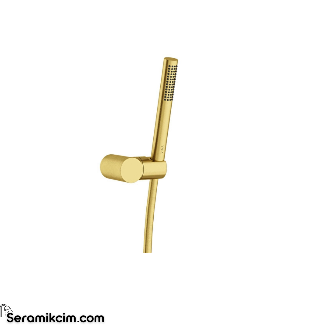Vitra Prime Stick Round El Duşu Fırçalı Altın A4592625