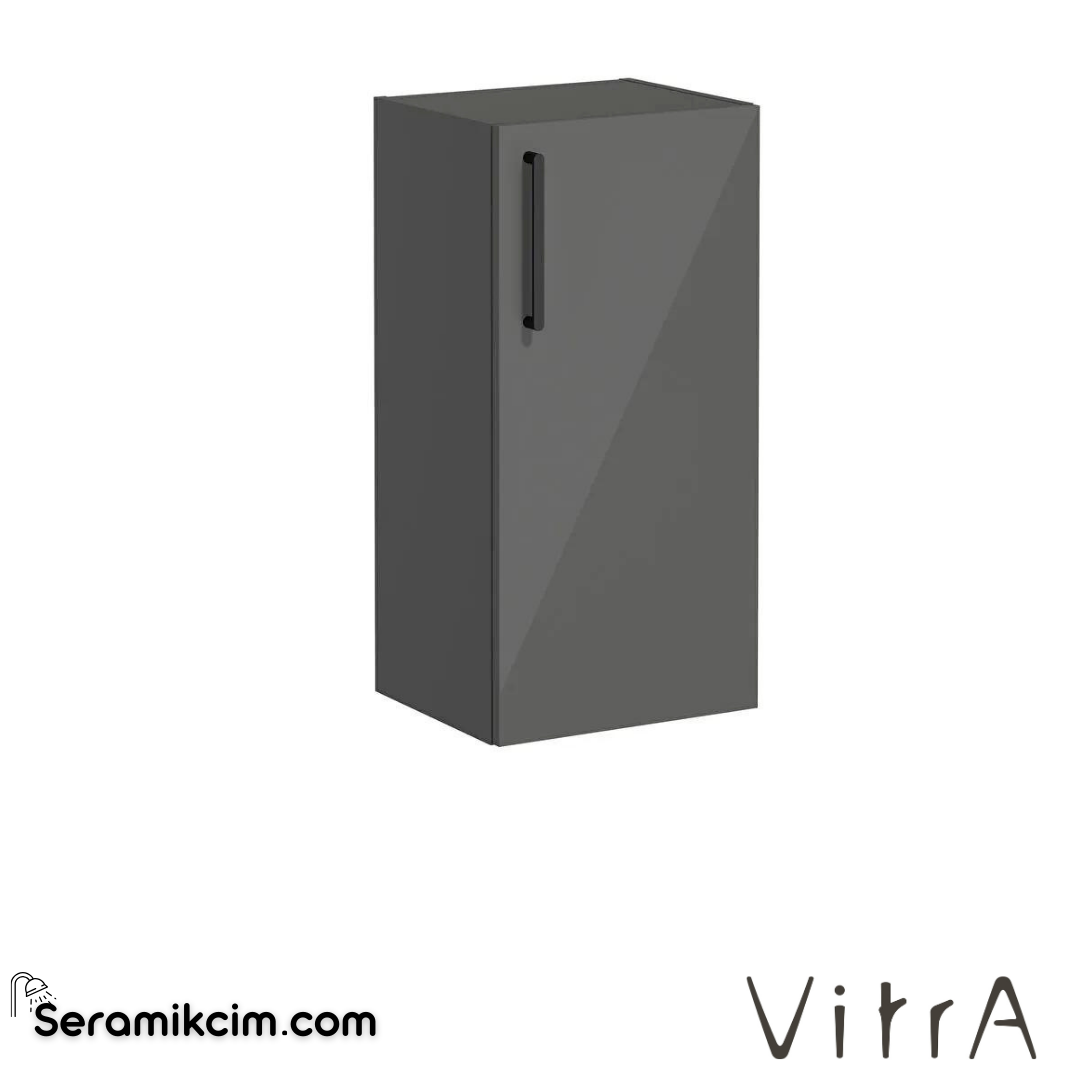 Vitra Root Alt Ünite, 40 Cm, Parlak Antrasit, Sağ - 66482
