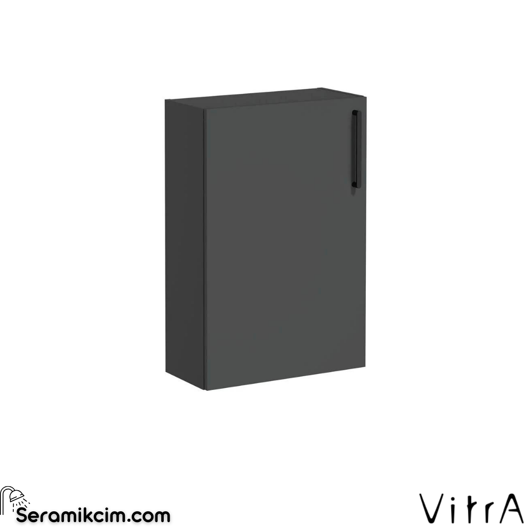Vitra Root Alt Ünite, 55 Cm, Dar, Mat Fırtına Gri, Sol