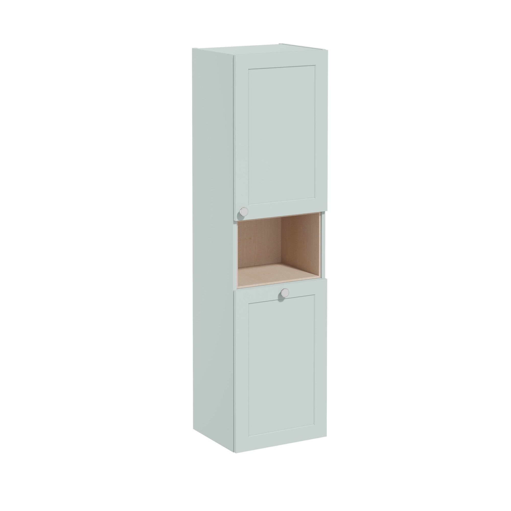 Vitra Root Classic Boy Dolabı 40 cm İki Kapaklı Kısa Çamaşır Sepetli Mat Retro Yeşil Sağ 68530