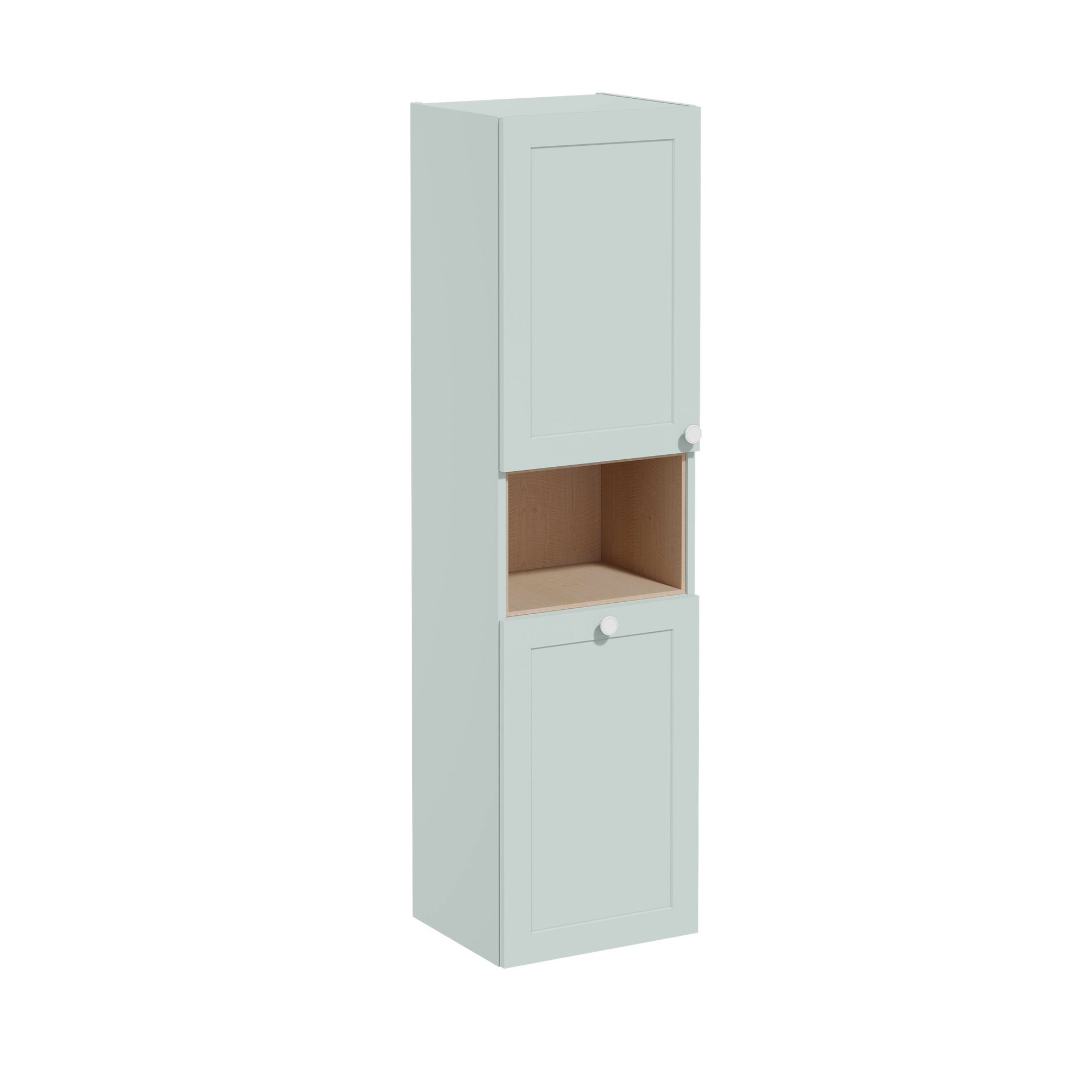 Vitra Root Classic Boy Dolabı 40 cm İki Kapaklı Kısa Çamaşır Sepetli Mat Retro Yeşil Sol 68523
