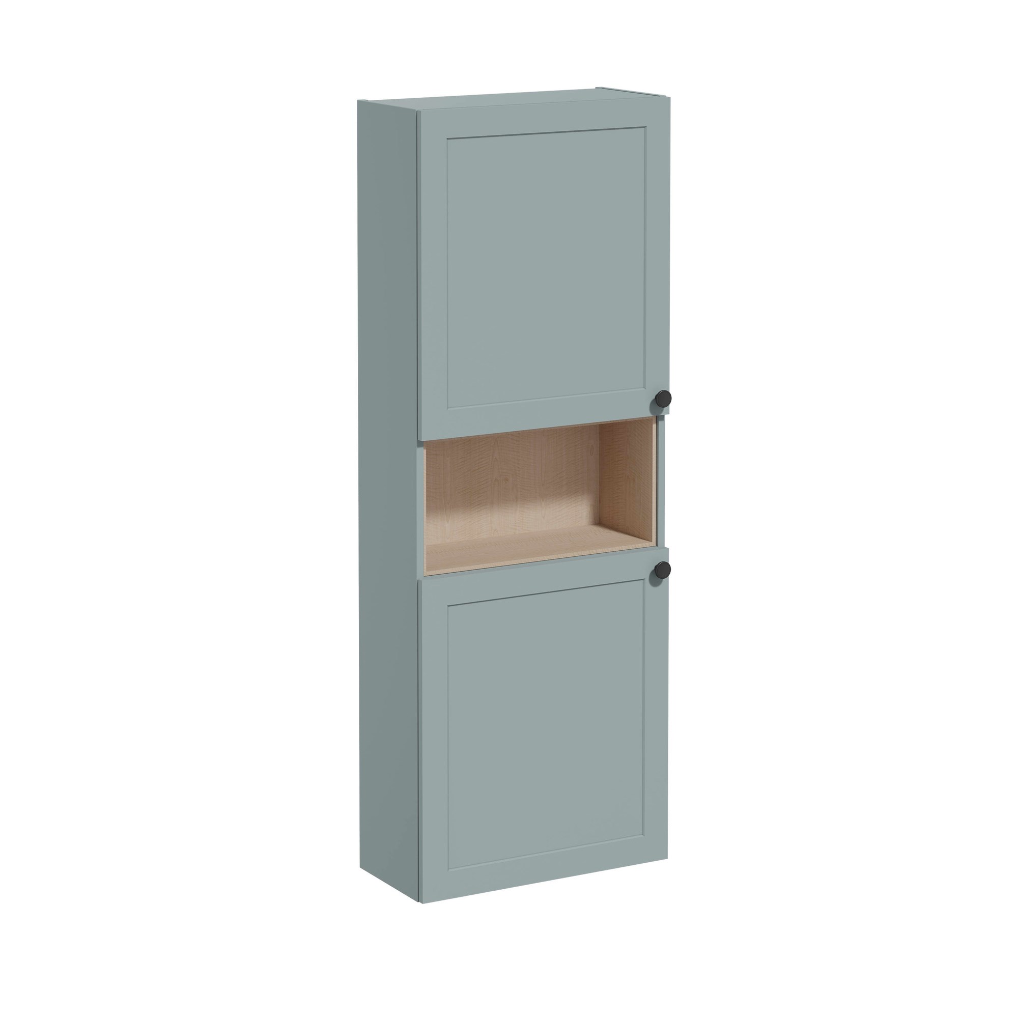 Vitra Root Classic Boy Dolabı 55 cm İki Kapaklı Dar Kısa Mat Fiyord Yeşili 68534