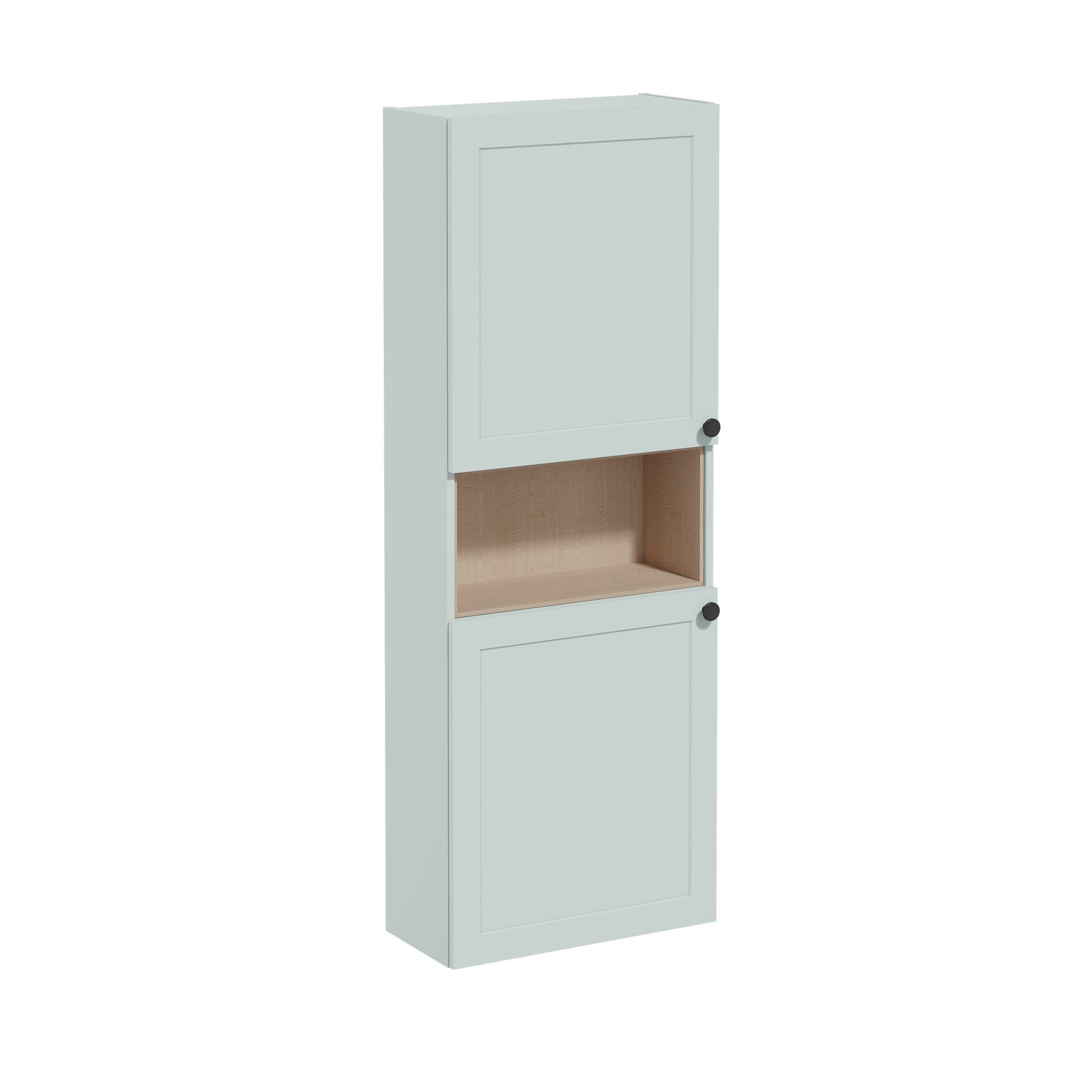 Vitra Root Classic Boy Dolabı 55 cm İki Kapaklı Dar Kısa Mat Retro Yeşil 68537