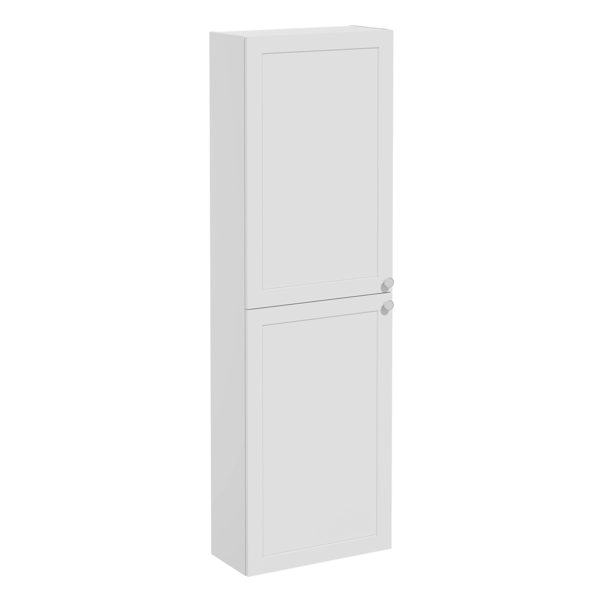 Vitra Root Classic Boy Dolabı 55 cm İki Kapaklı Dar Mat Açık Gri 68539
