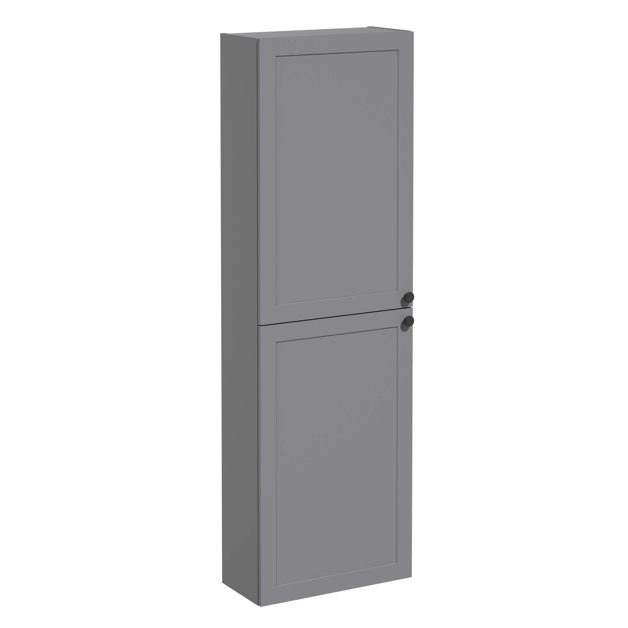 Vitra Root Classic Boy Dolabı 55 cm İki Kapaklı Dar Mat Gri 68540