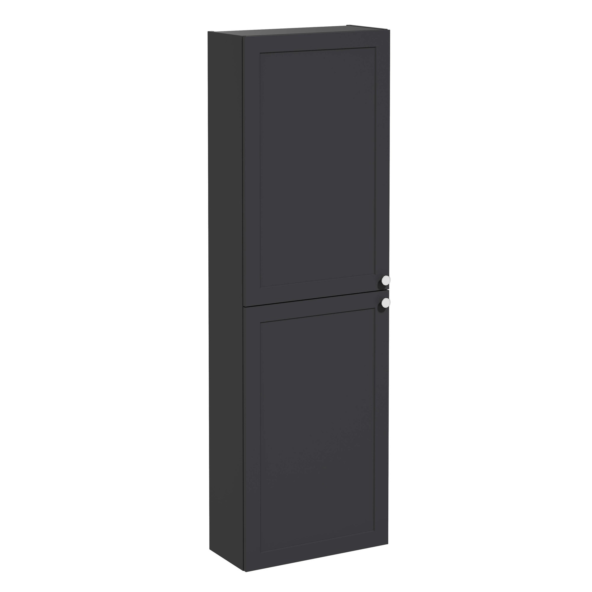Vitra Root Classic Boy Dolabı 55 cm İki Kapaklı Dar Mat Grafit 68542
