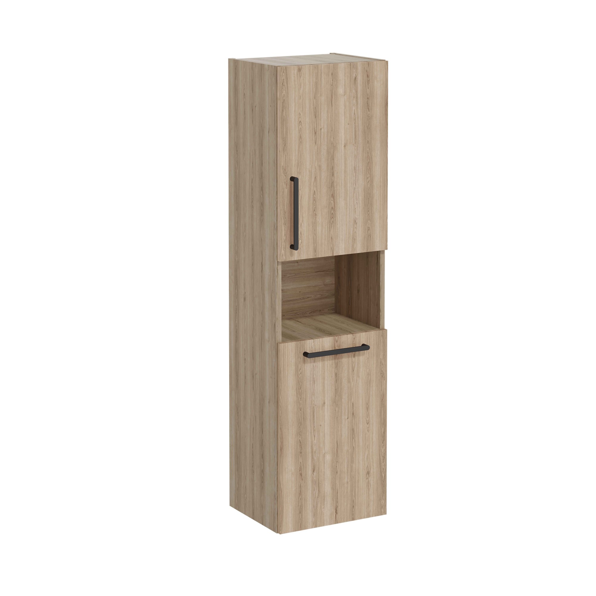 Vitra Root Flat Boy Dolabı 40 cm İki Kapaklı Kısa Çamaşır Sepetli Doğal Meşe Sağ 66229