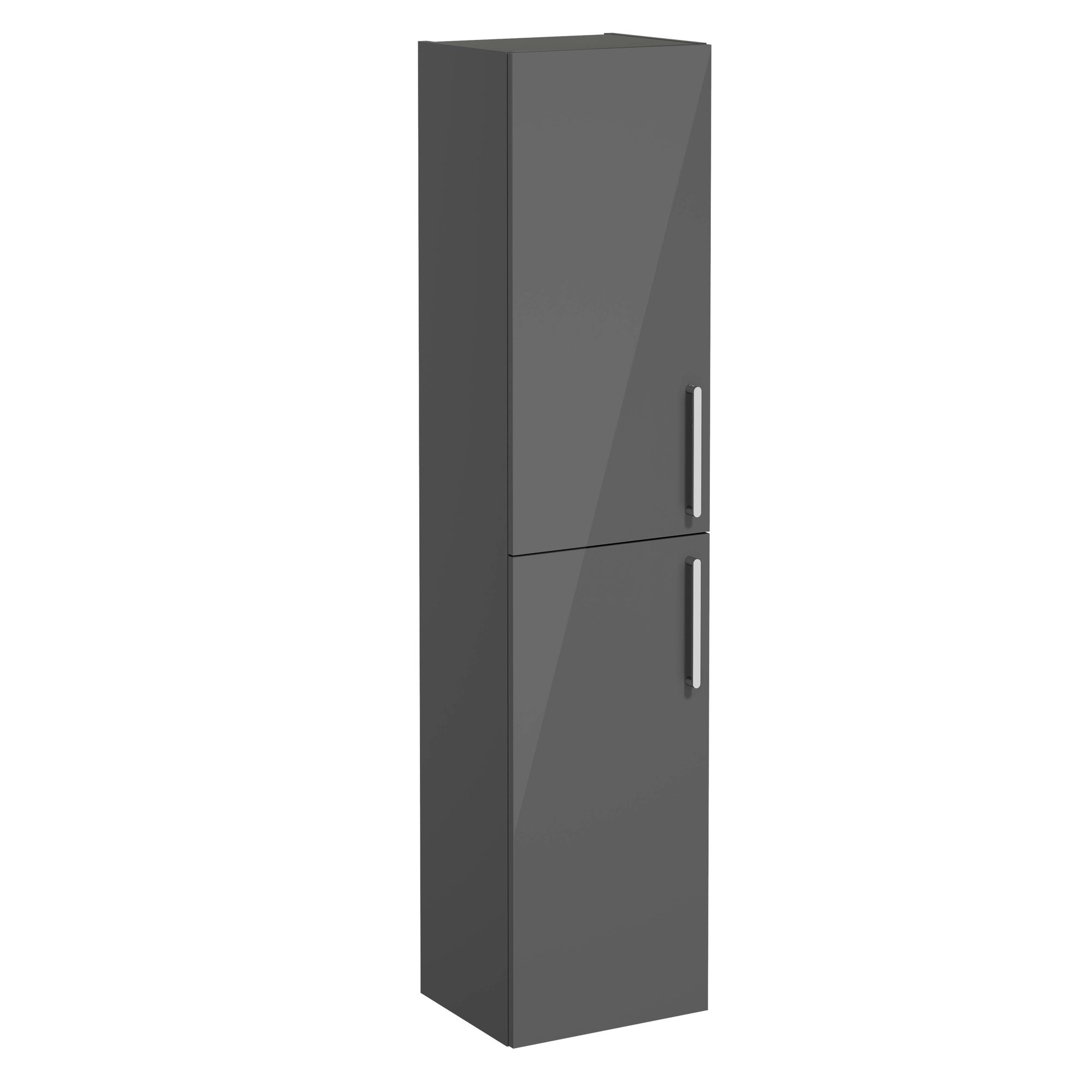 Vitra Root Flat Boy Dolabı 40 cm İki Kapaklı Parlak Antrasit 66224