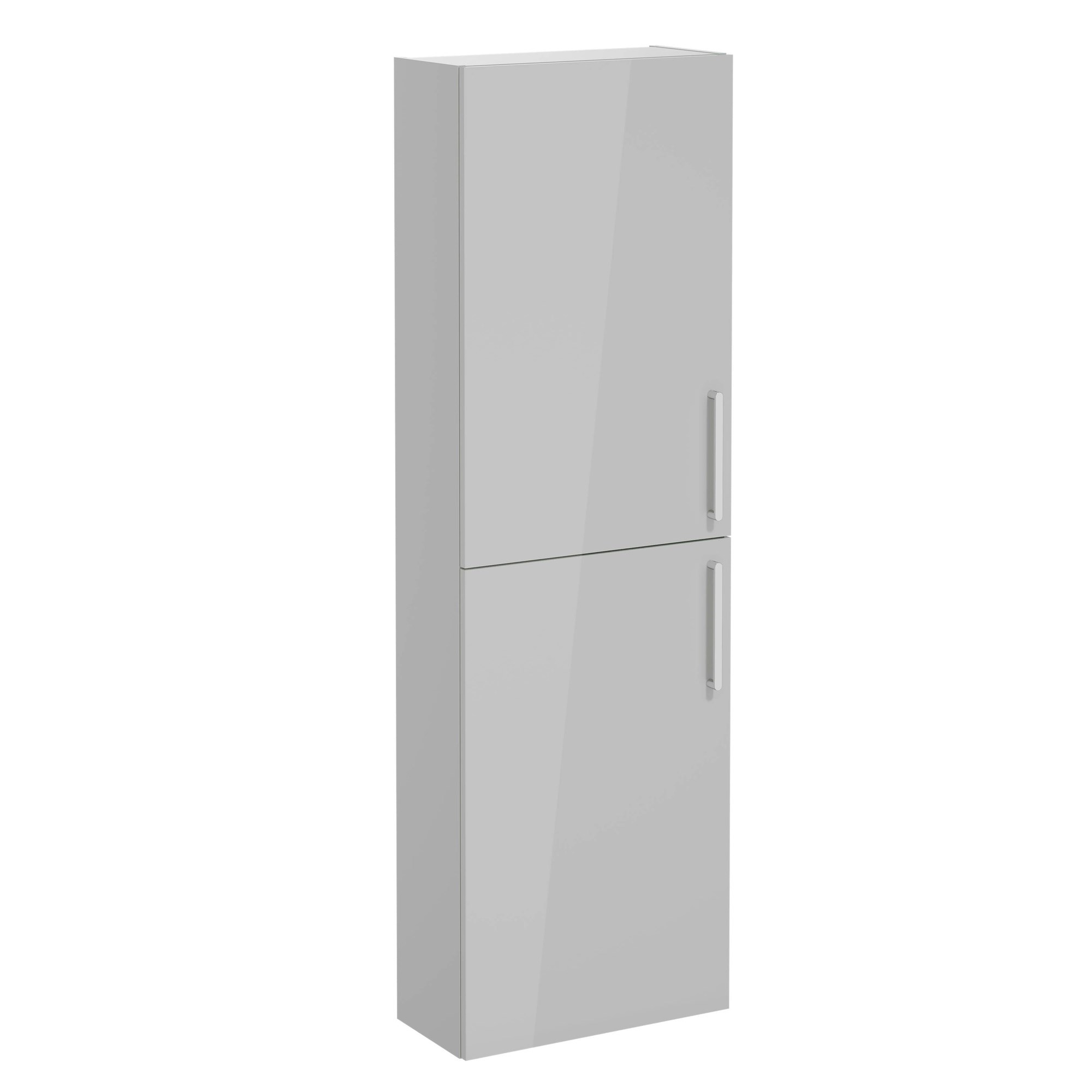 Vitra Root Flat Boy Dolabı 55 cm İki Kapaklı Dar Parlak İnci Grisi 66245