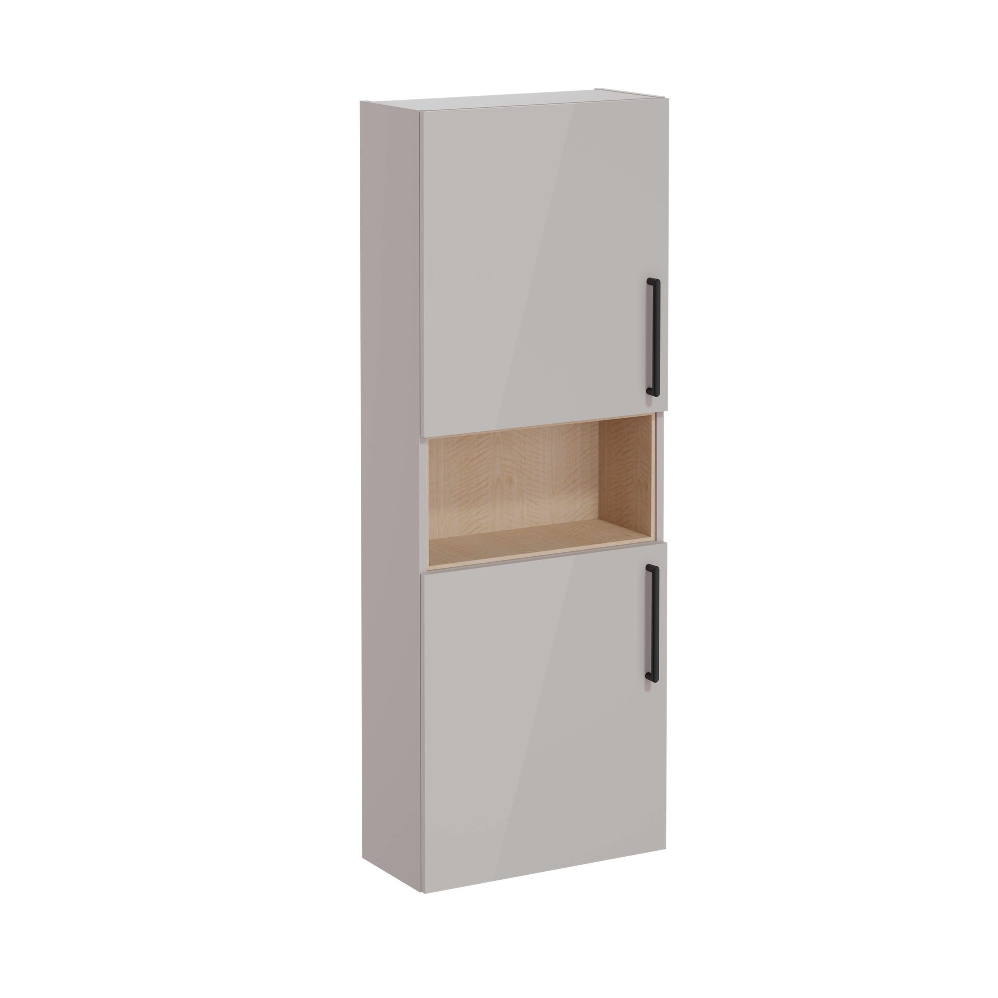 Vitra Root Flat Boy Dolabı 55 cm İki Kapaklı Dar Kısa Parlak Sahra Beji 66250