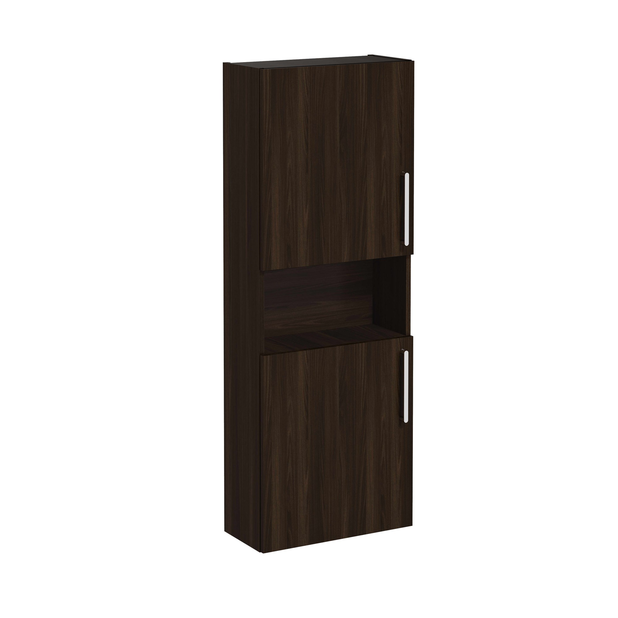 Vitra Root Flat Boy Dolabı 55 cm İki Kapaklı Dar Kısa Ceviz 66246